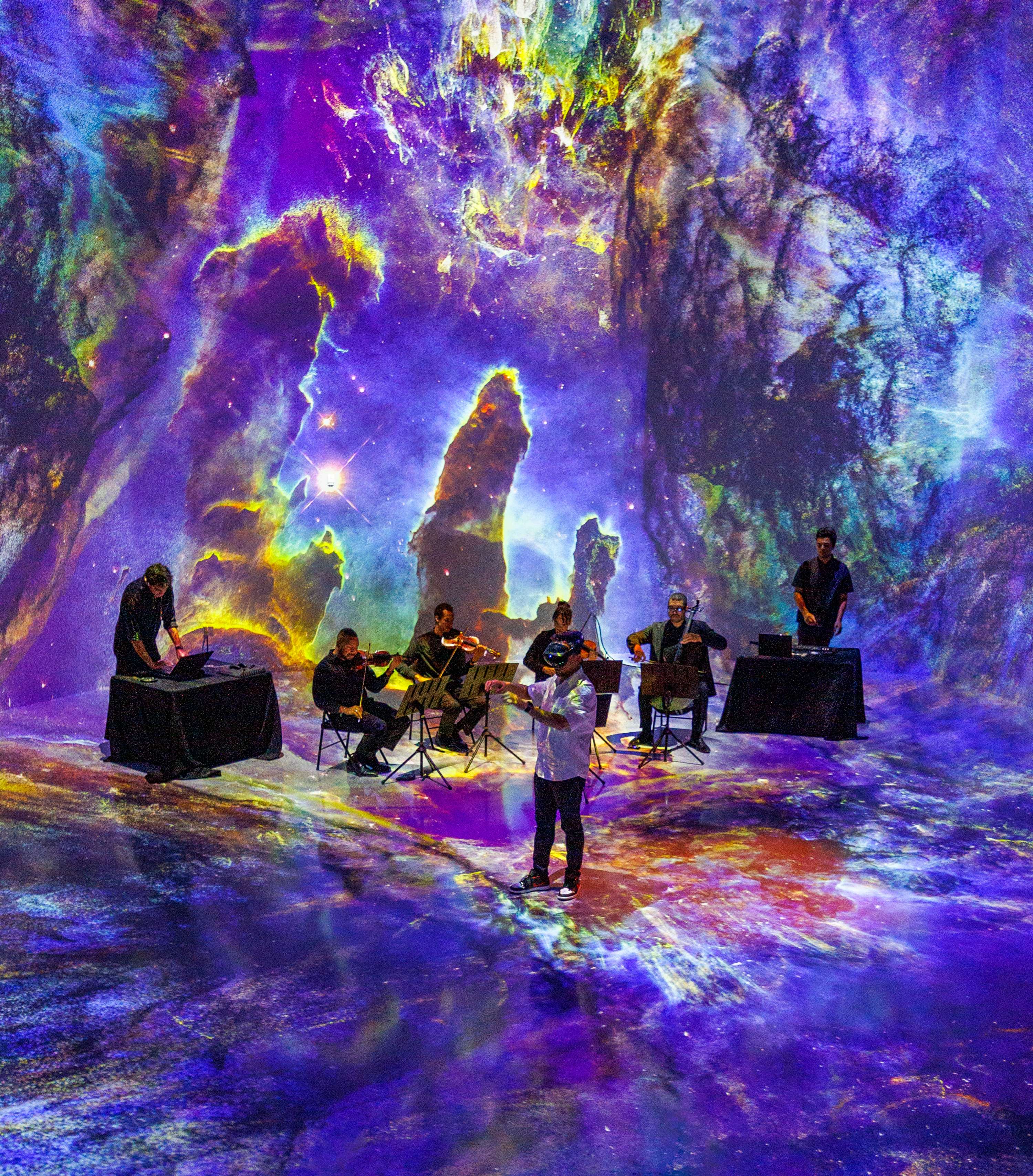 ARTECHOUSE DC | Luminous Resonance Performance with Mehmet Ünal Ensemble by Kerem Demirayak