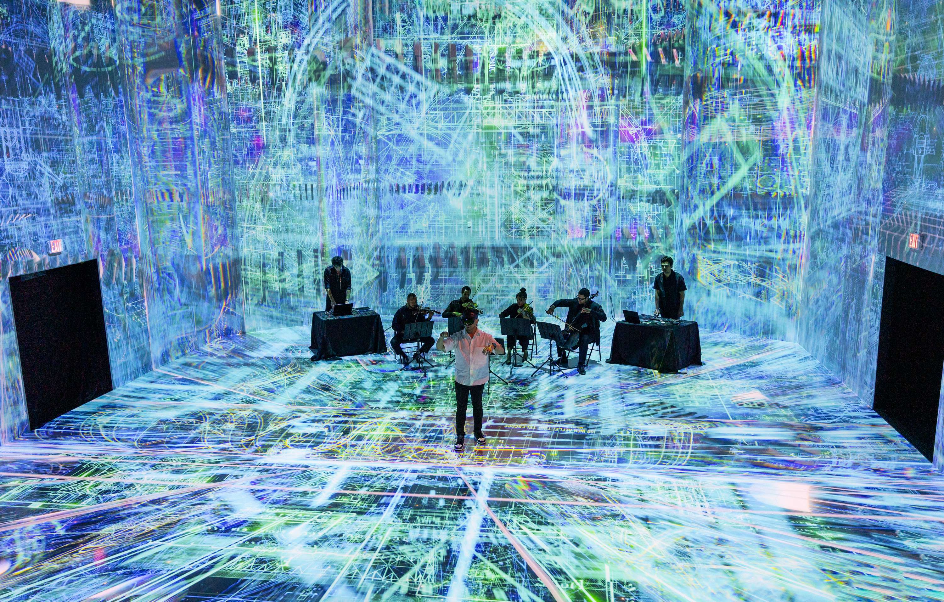 ARTECHOUSE DC | Luminous Resonance Performance with Mehmet Ünal Ensemble by Kerem Demirayak