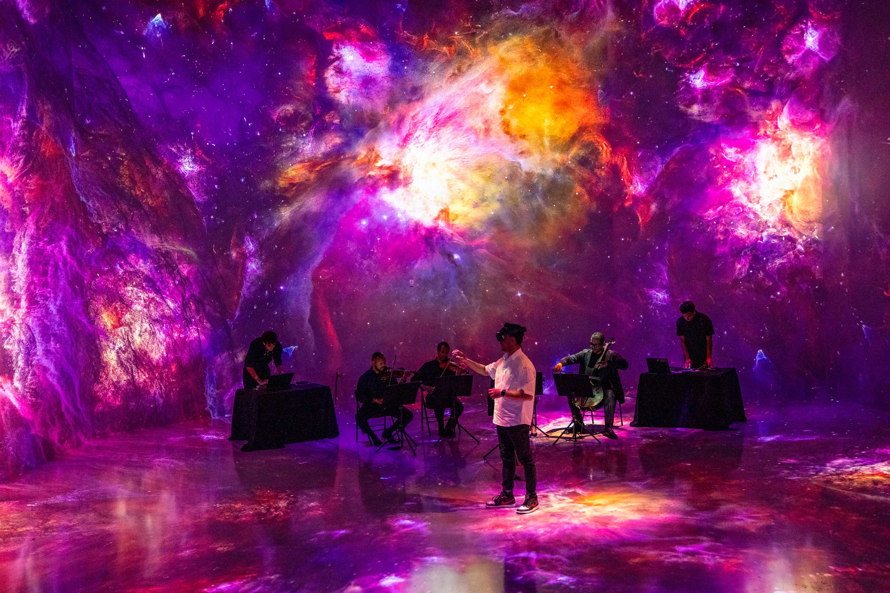 ARTECHOUSE DC | Luminous Resonance Performance with Mehmet Ünal Ensemble by Kerem Demirayak