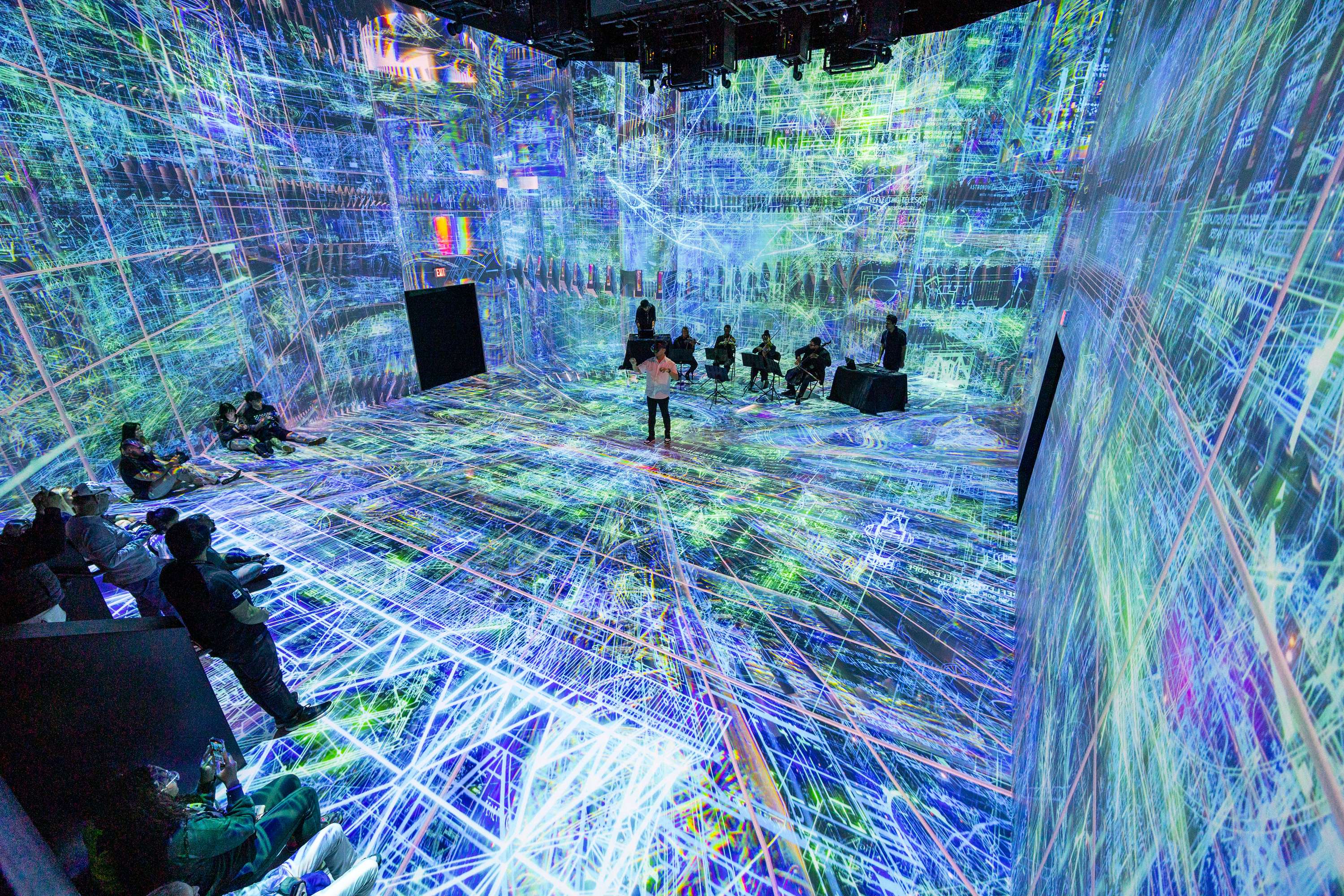 ARTECHOUSE DC | Luminous Resonance Performance with Mehmet Ünal Ensemble by Kerem Demirayak