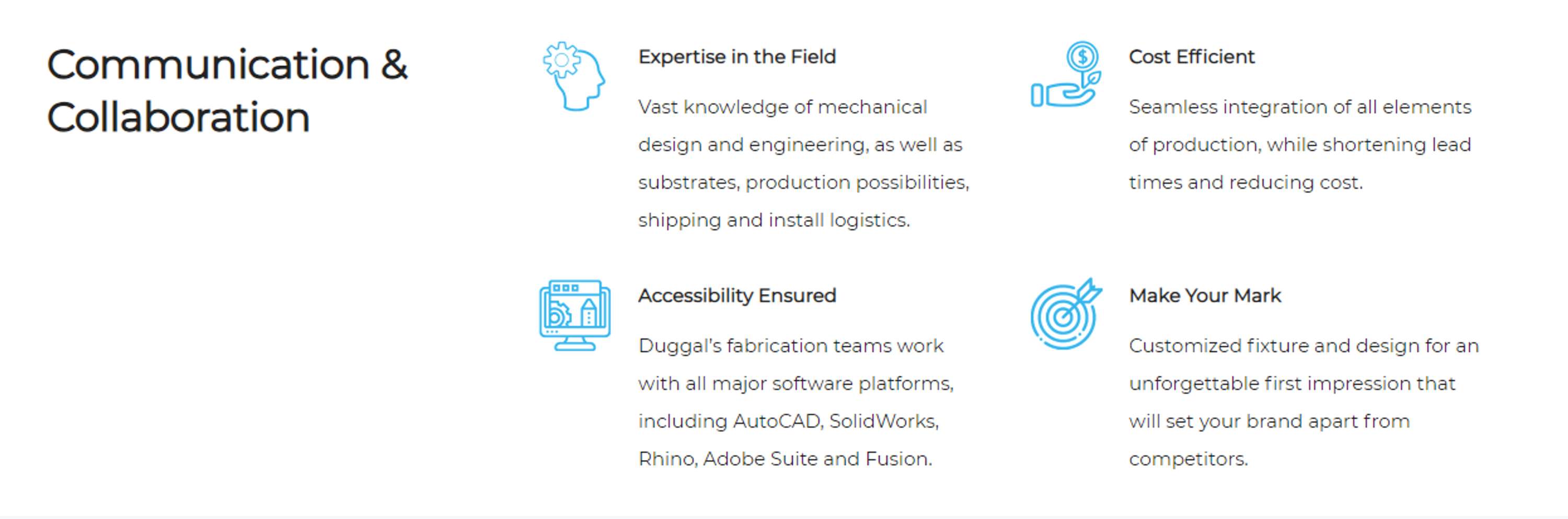 Website Copy - Duggal Visual Solutions by Katharine Gordon