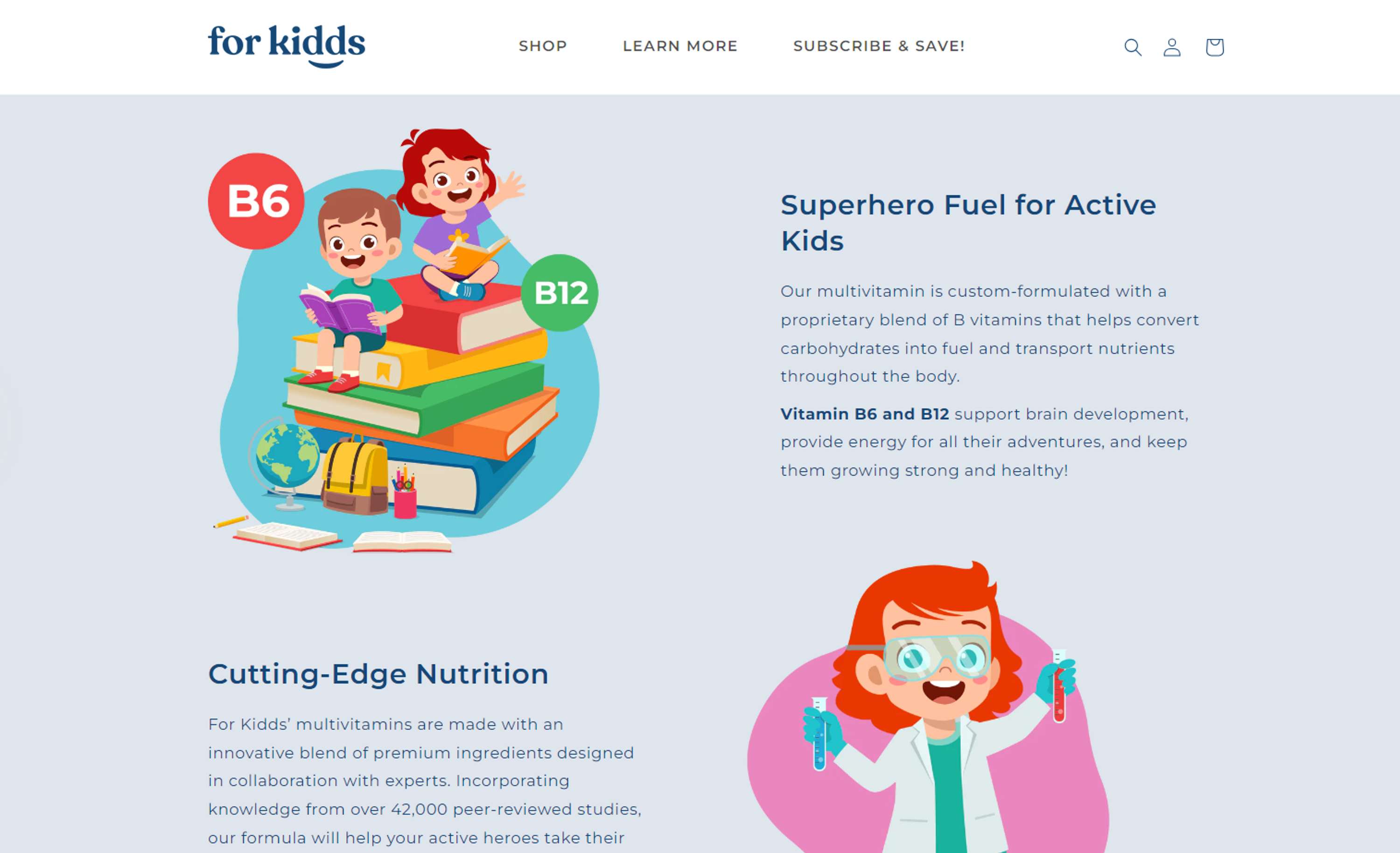 For Kidds - Website Copywriting by Katharine Gordon