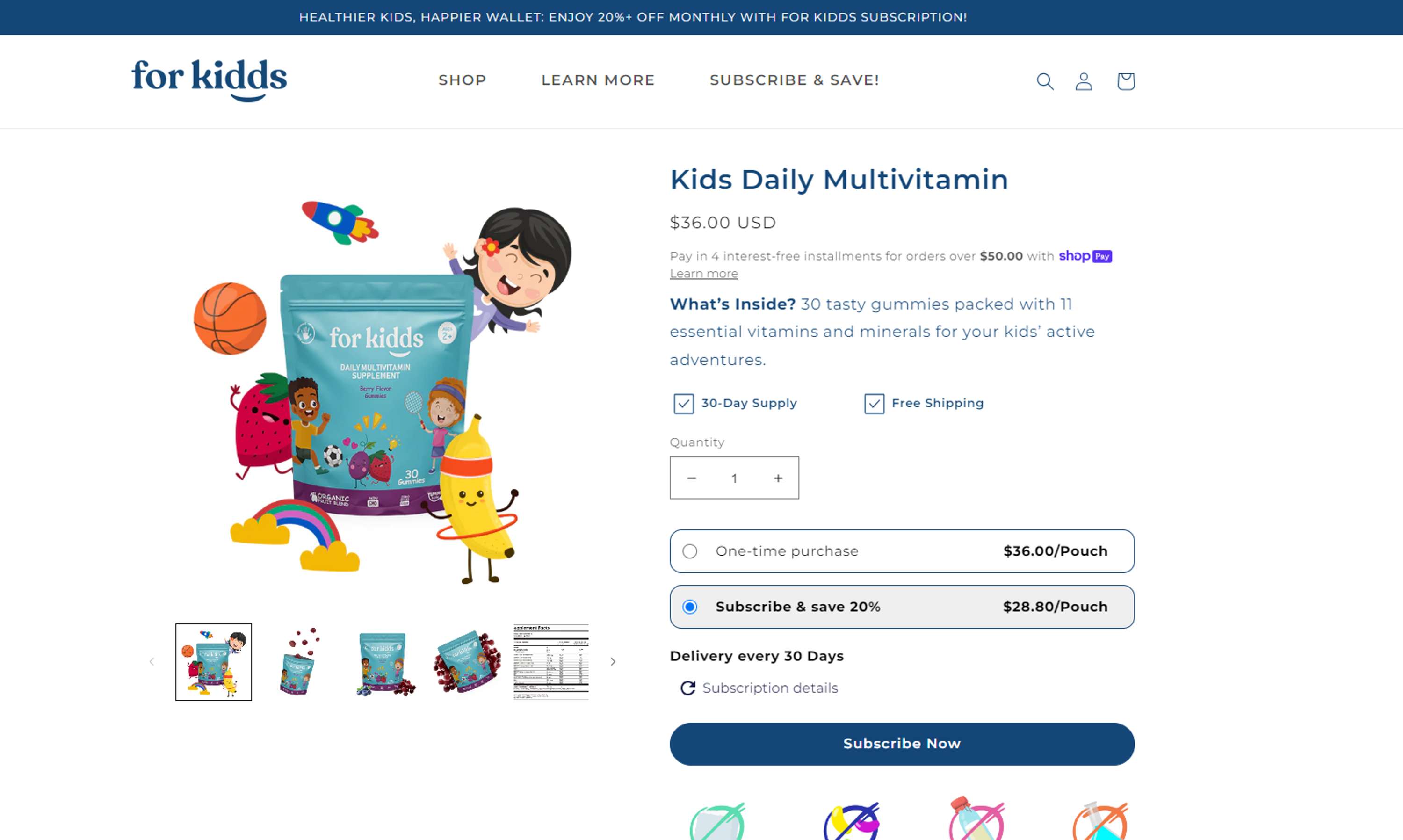 For Kidds - Website Copywriting by Katharine Gordon