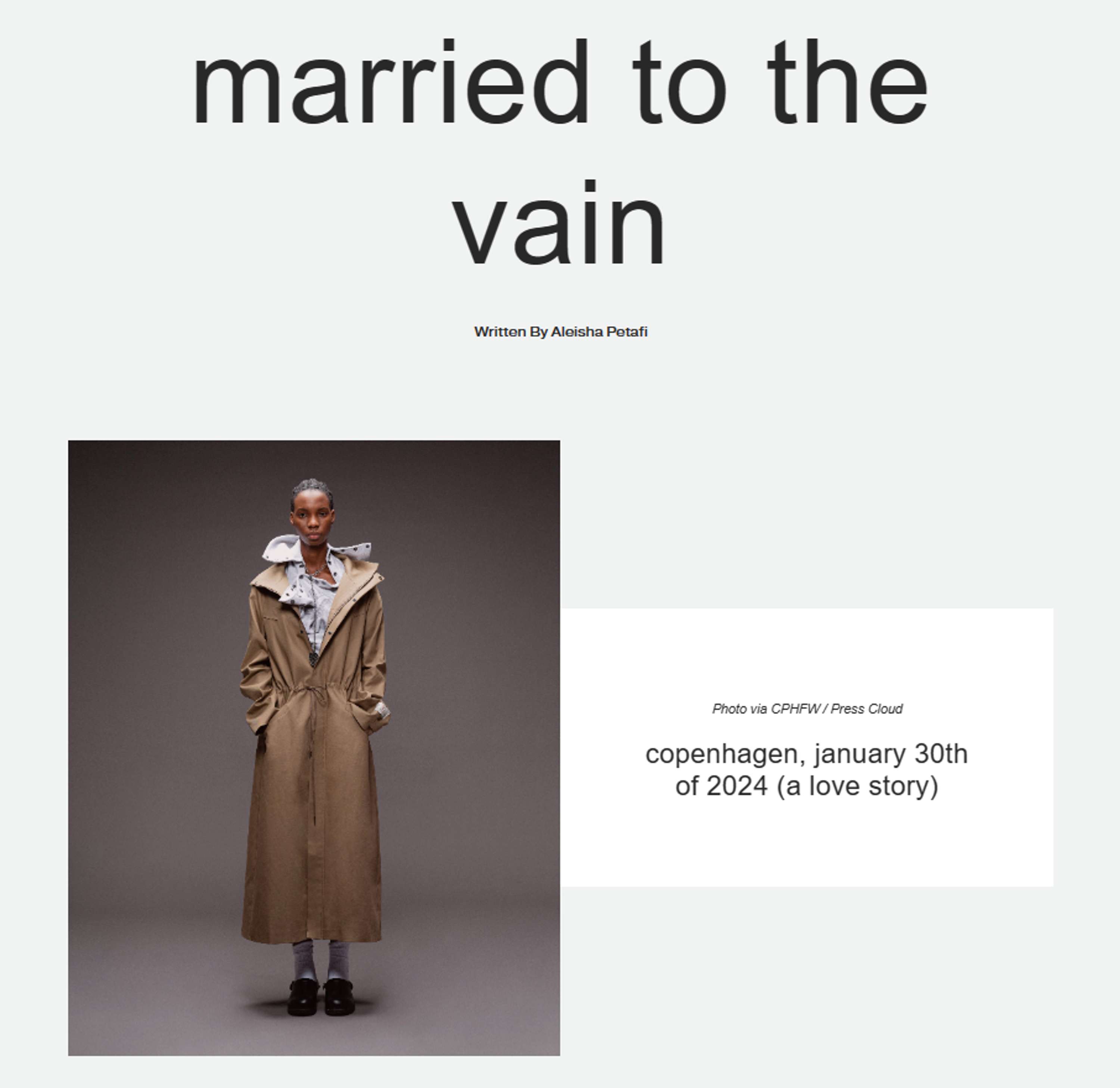 VAIN A/W24 by Aleisha Petafi