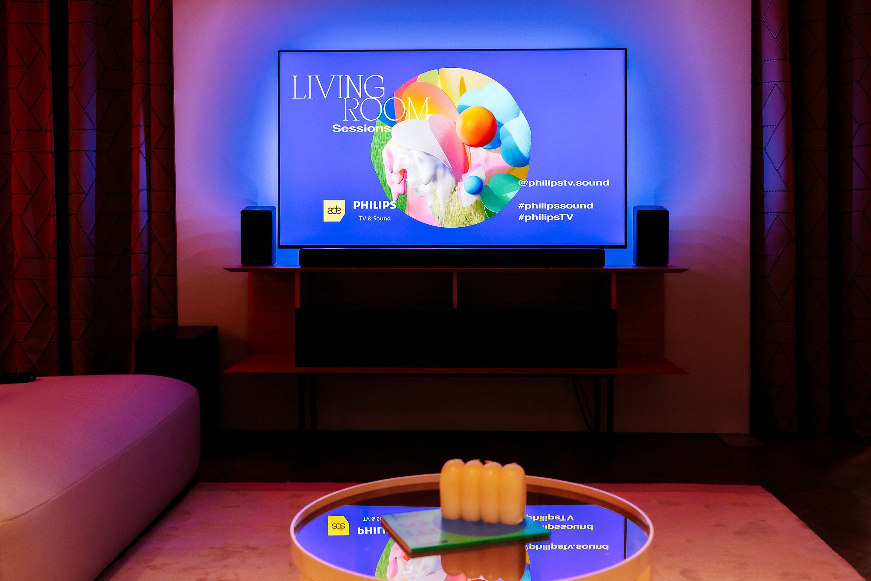 An immersive audio-visual experience Philips Sound TV x Johana Kroft & Joris Voorn by Johana Kroft