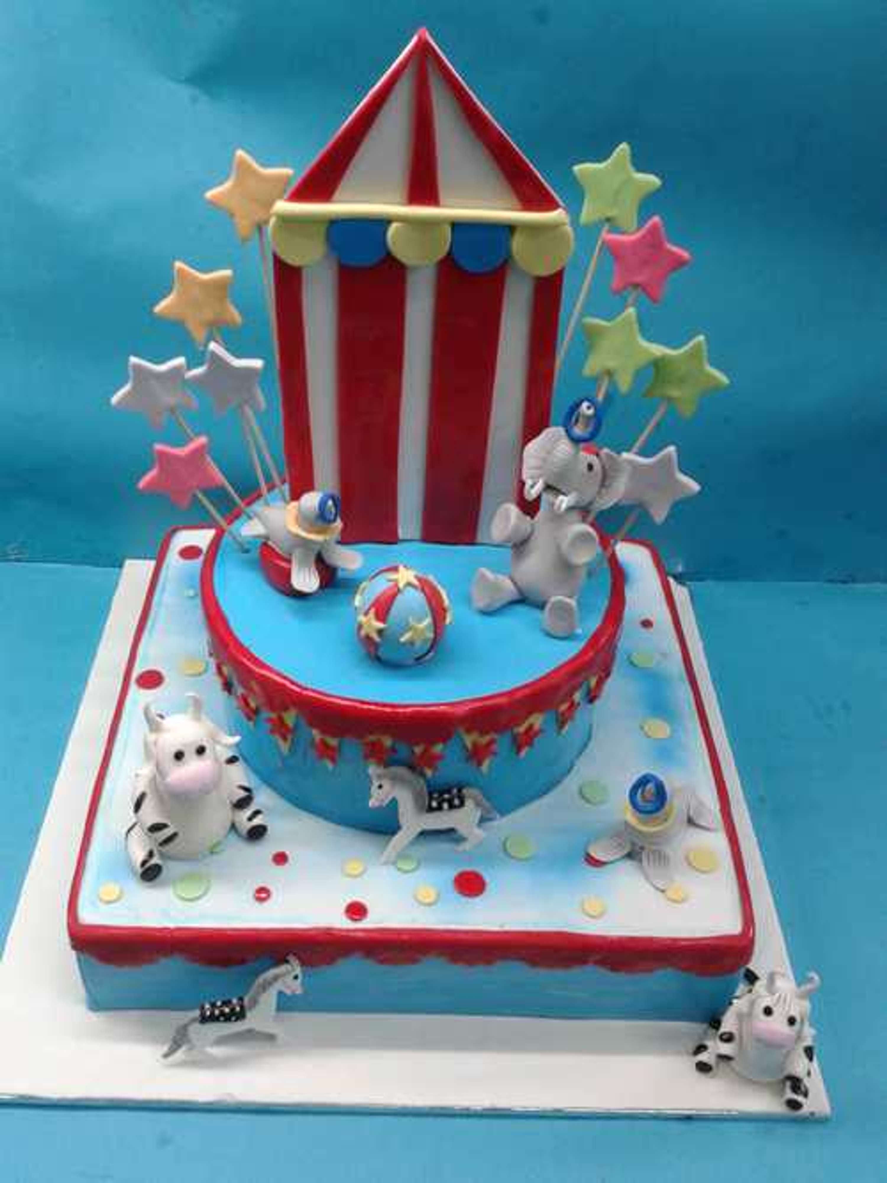 Creating a Showstopper: Circus Theme Cake Delights by petal simran