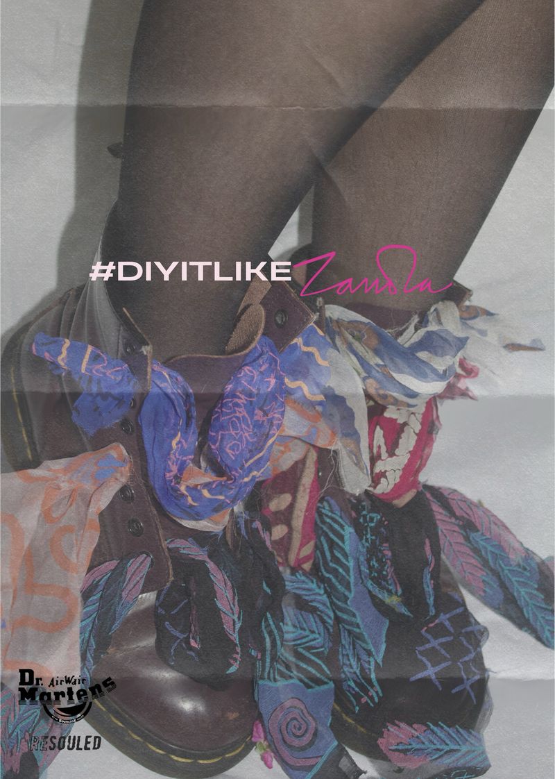 Zandra Rhodes x Dr Martens Resouled by Bethany Lewis