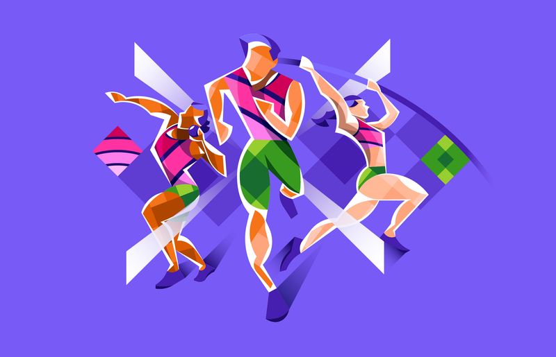 World Athletics Indoor Championships Glasgow 24 Illustrative Look by Marcos Behrens