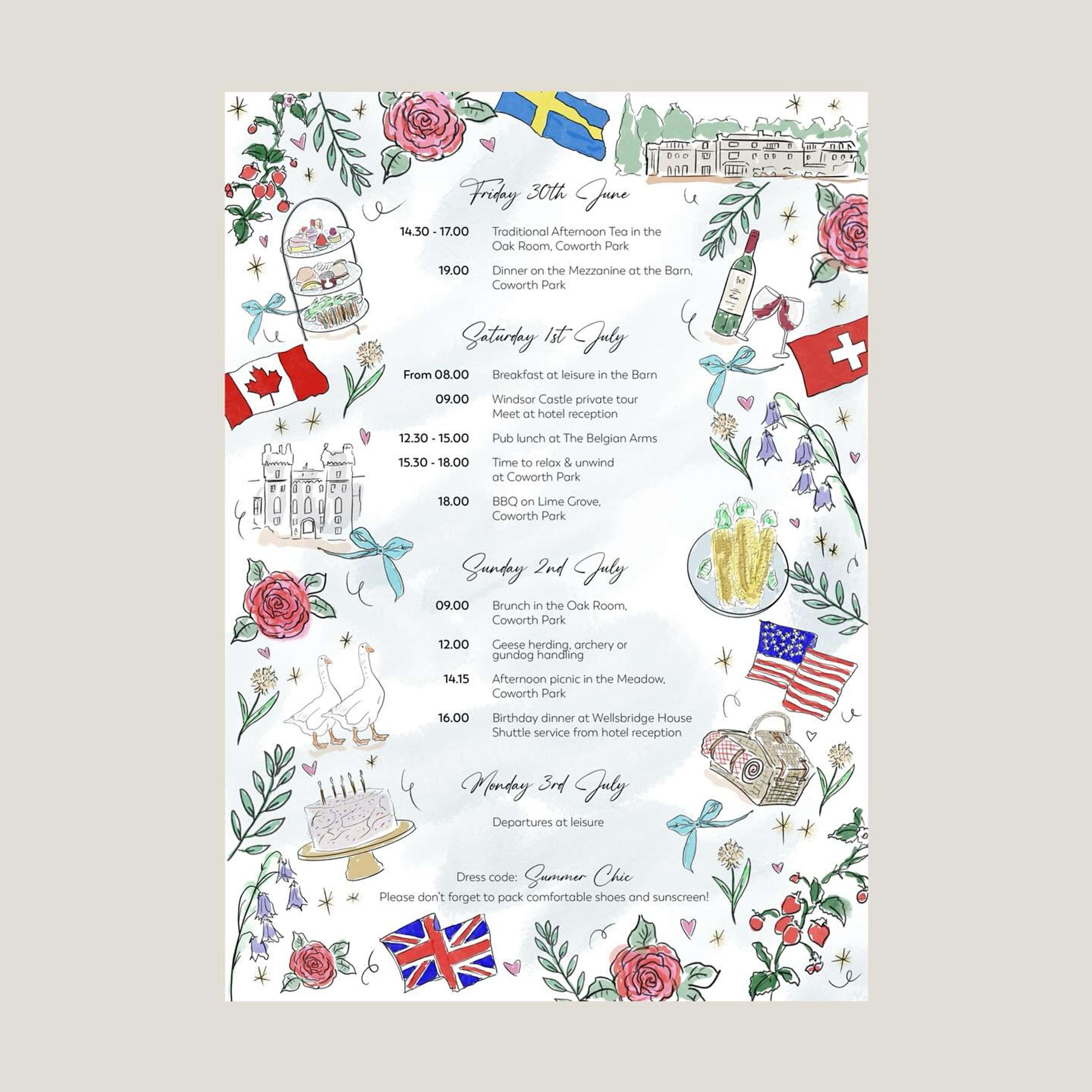 Table Styling & Illustration by Jenna Elsby-Bennett