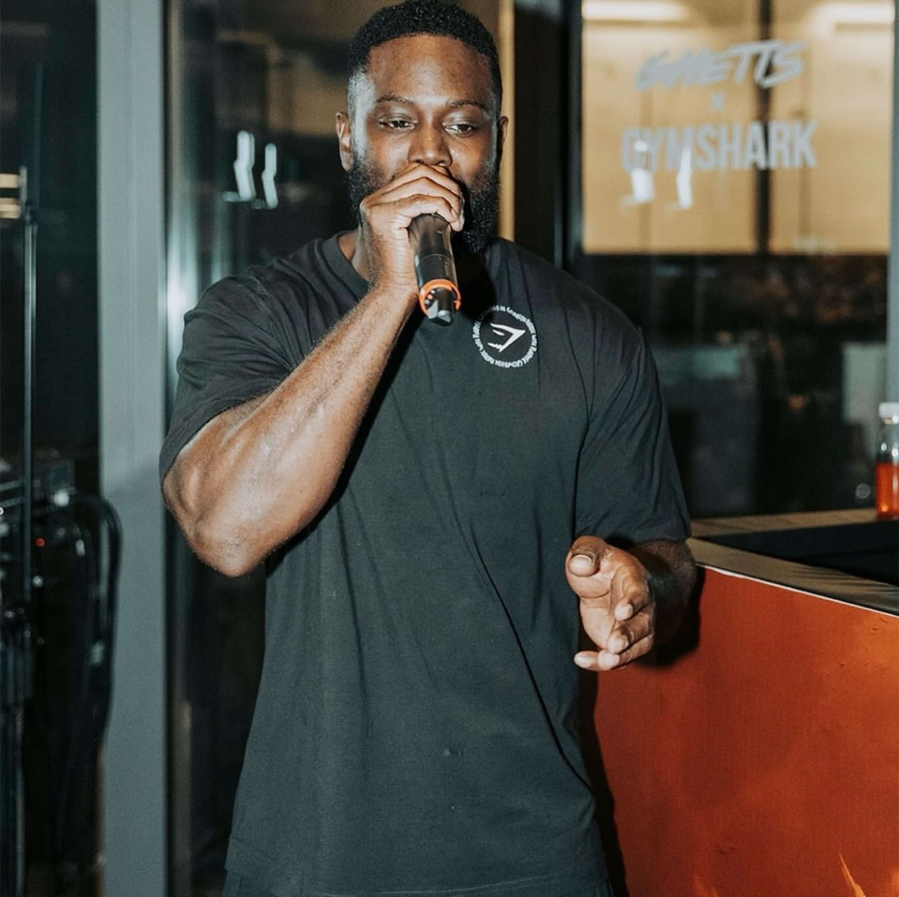 GHETTS x GYMSHARK PRESENTS 'ON PURPOSE, WITH PURPOSE' POP-UP AND LIFTING & LISTENING PARTY by Damien Bonnet