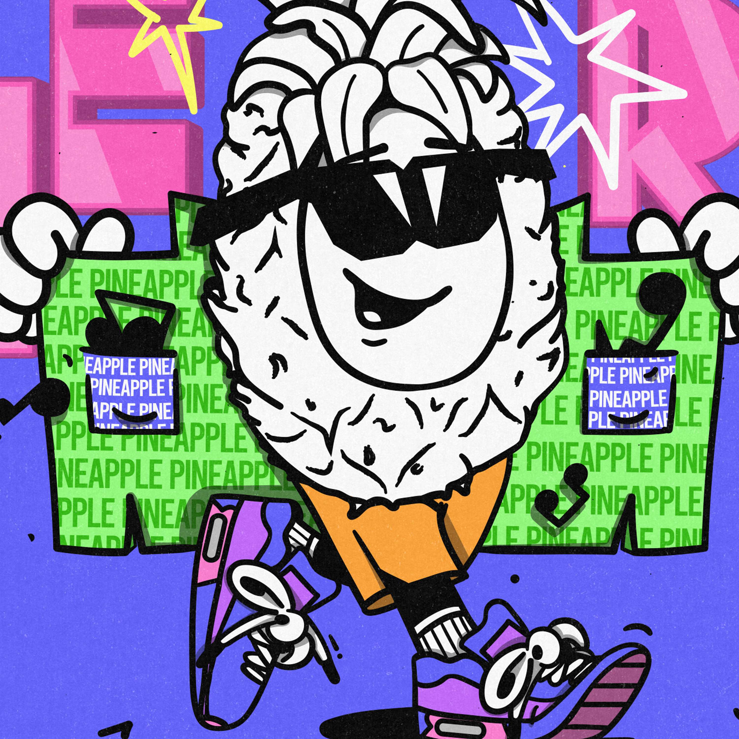 Art and Animation for Pineapple Records by Sanja Grozdanovic