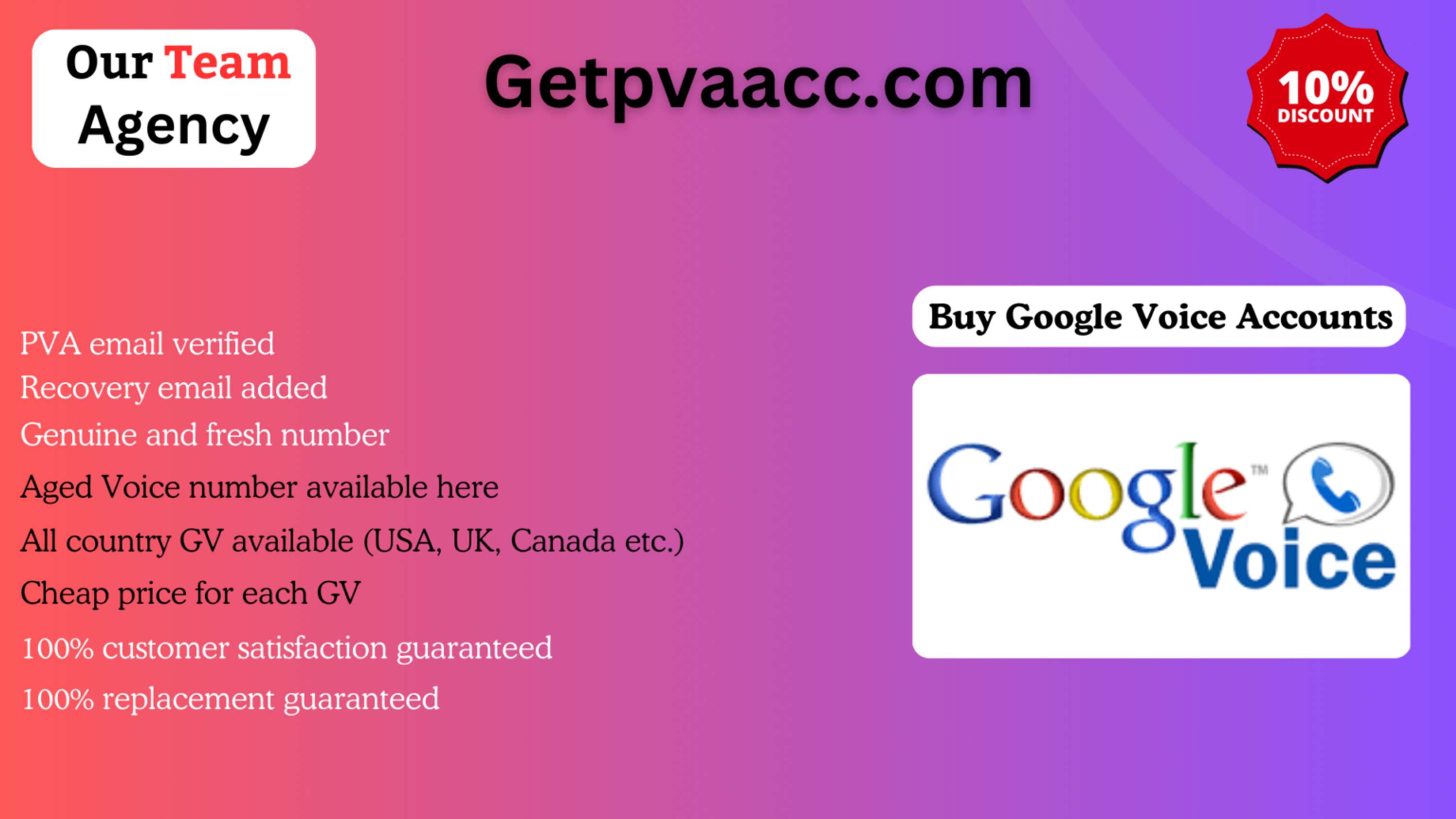 How can i buy google voice accounts by buy Google voice Accounts