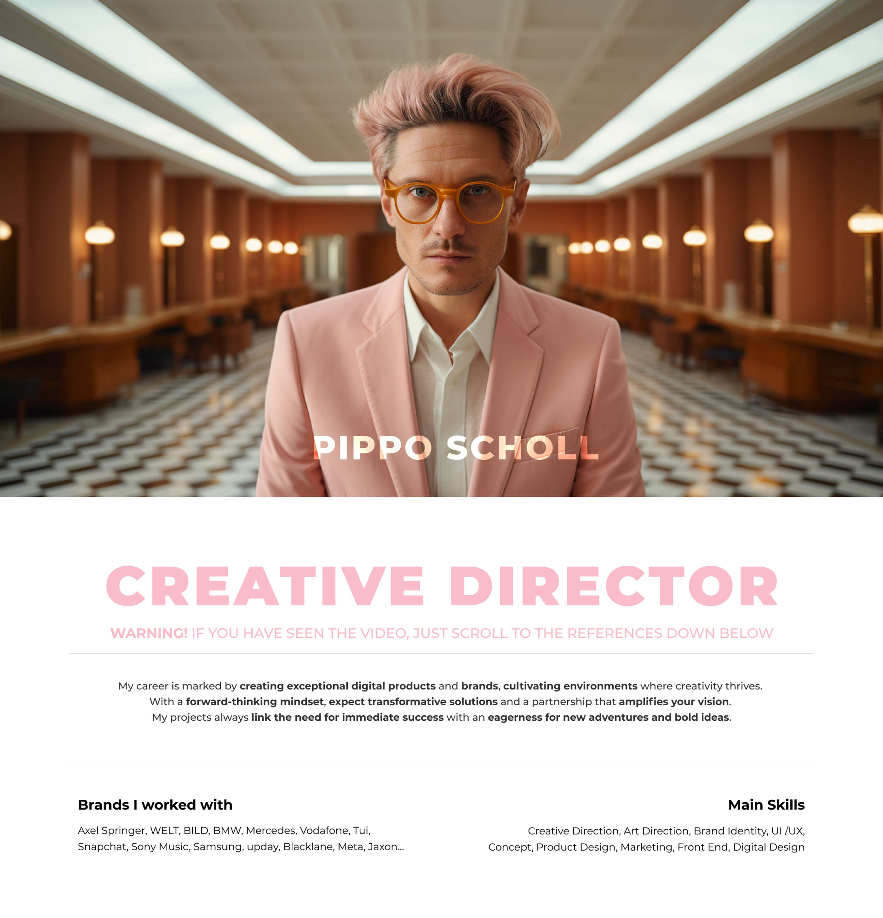 Portfolio Intro by Pippo Scholl