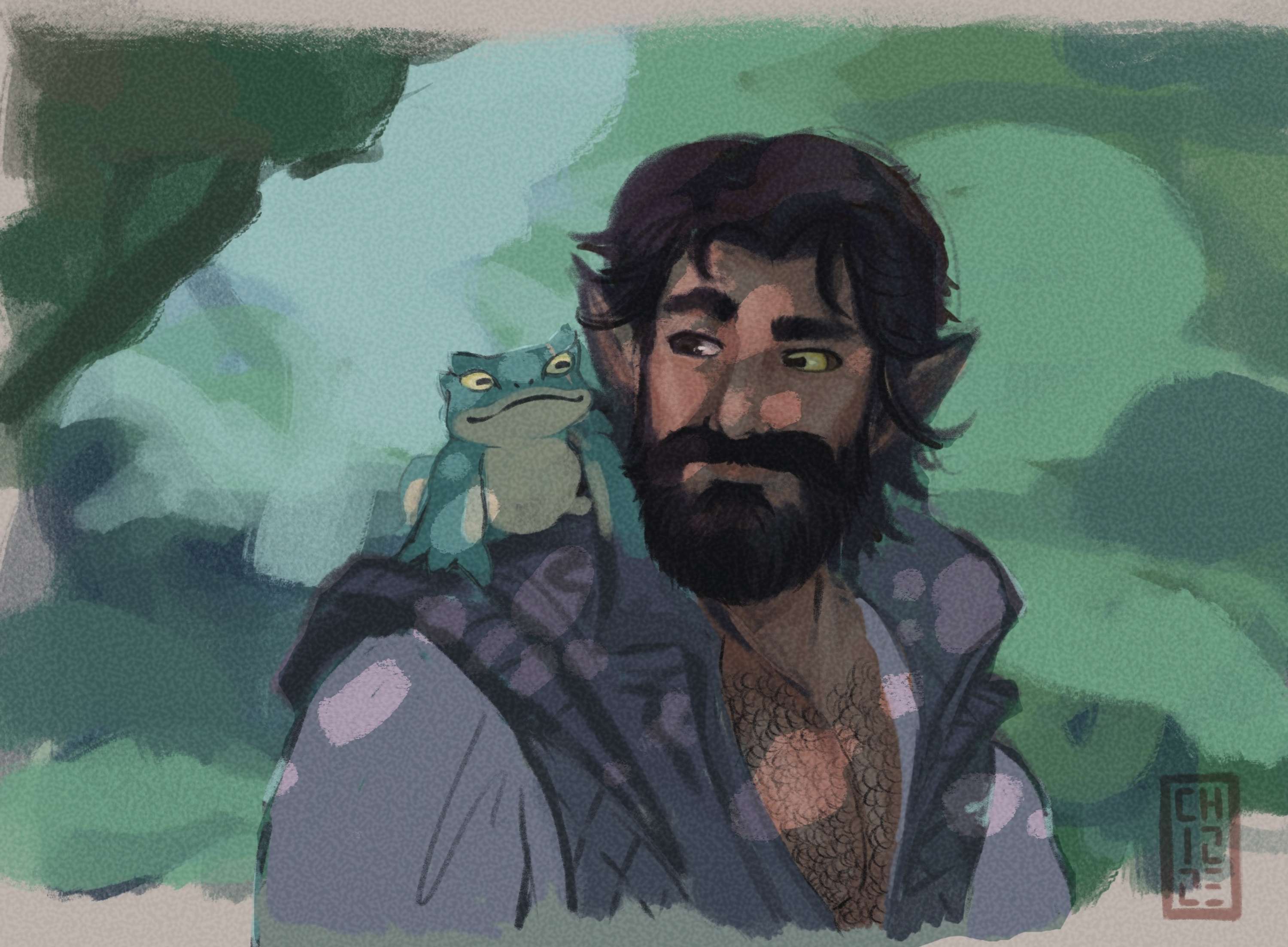 D&D Character Art Commissions by Charlie Halabi