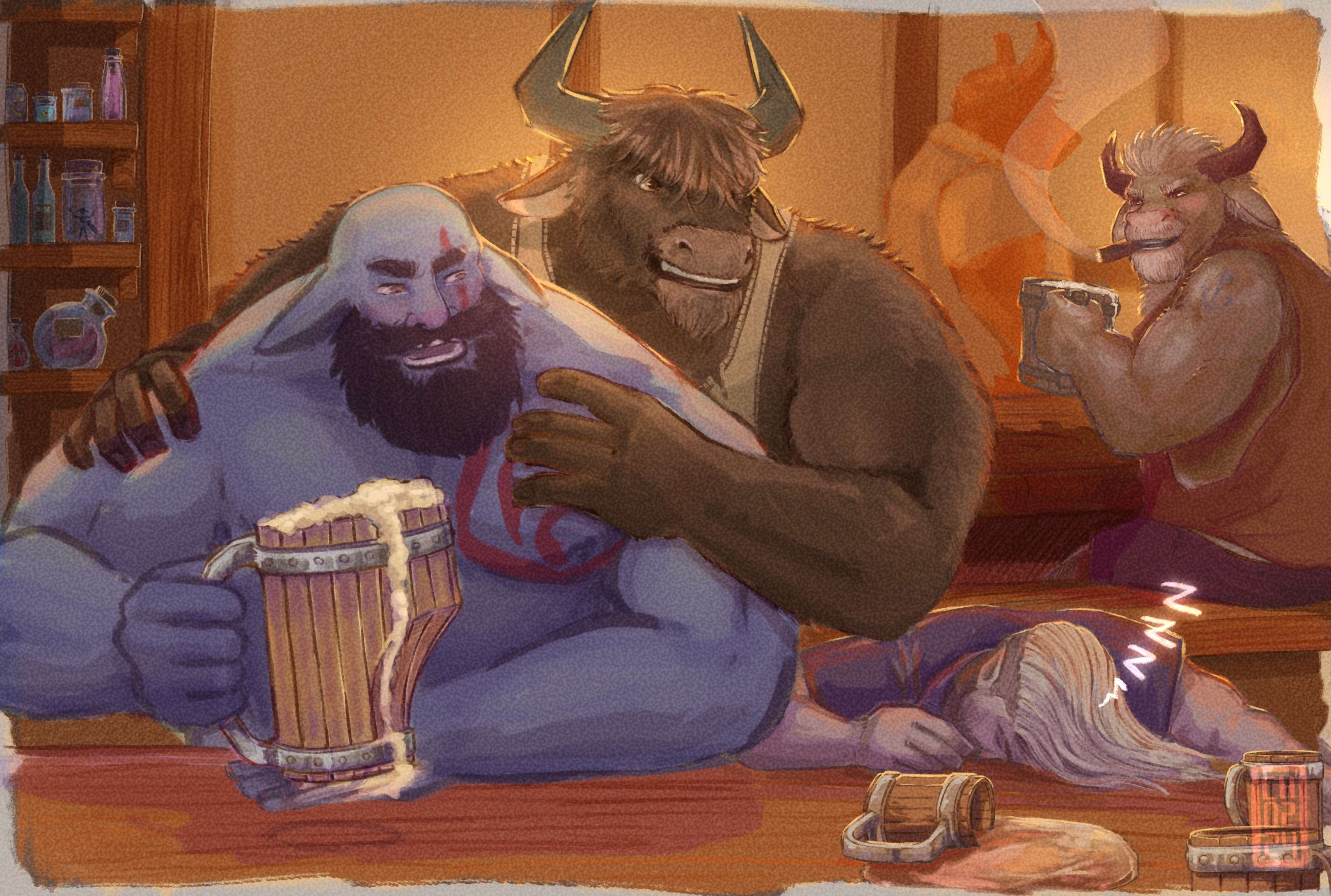 D&D Character Art Commissions by Charlie Halabi