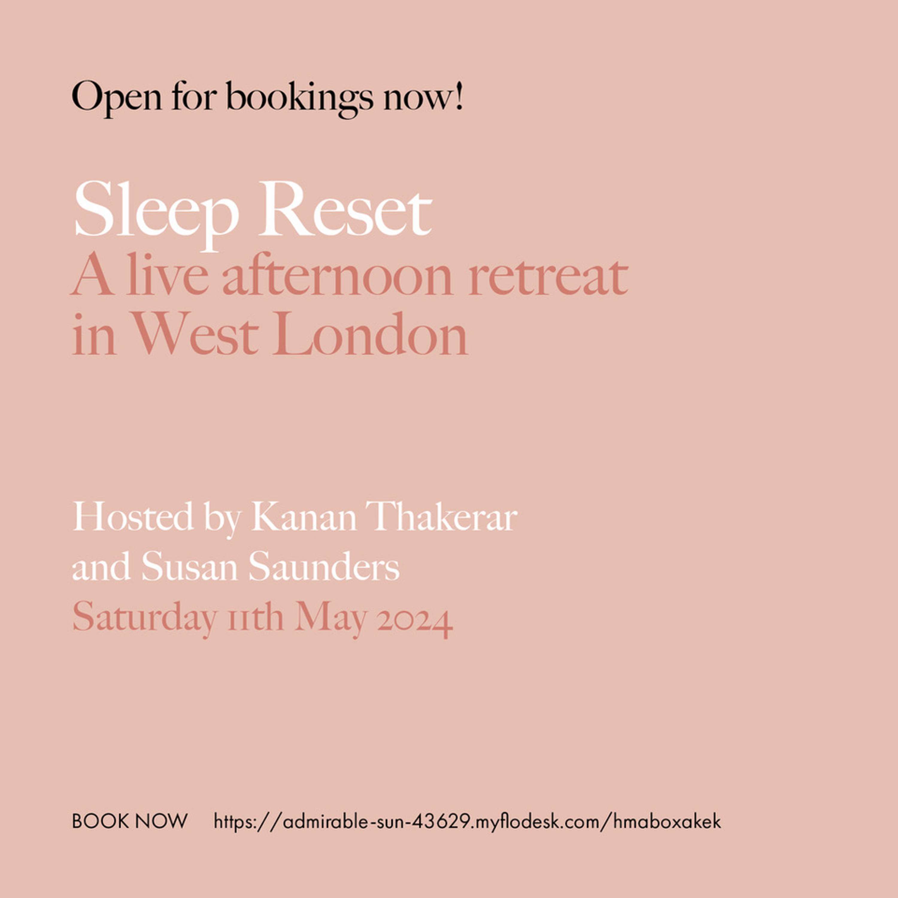 The Sleep Reset. by Kanan Thakerar