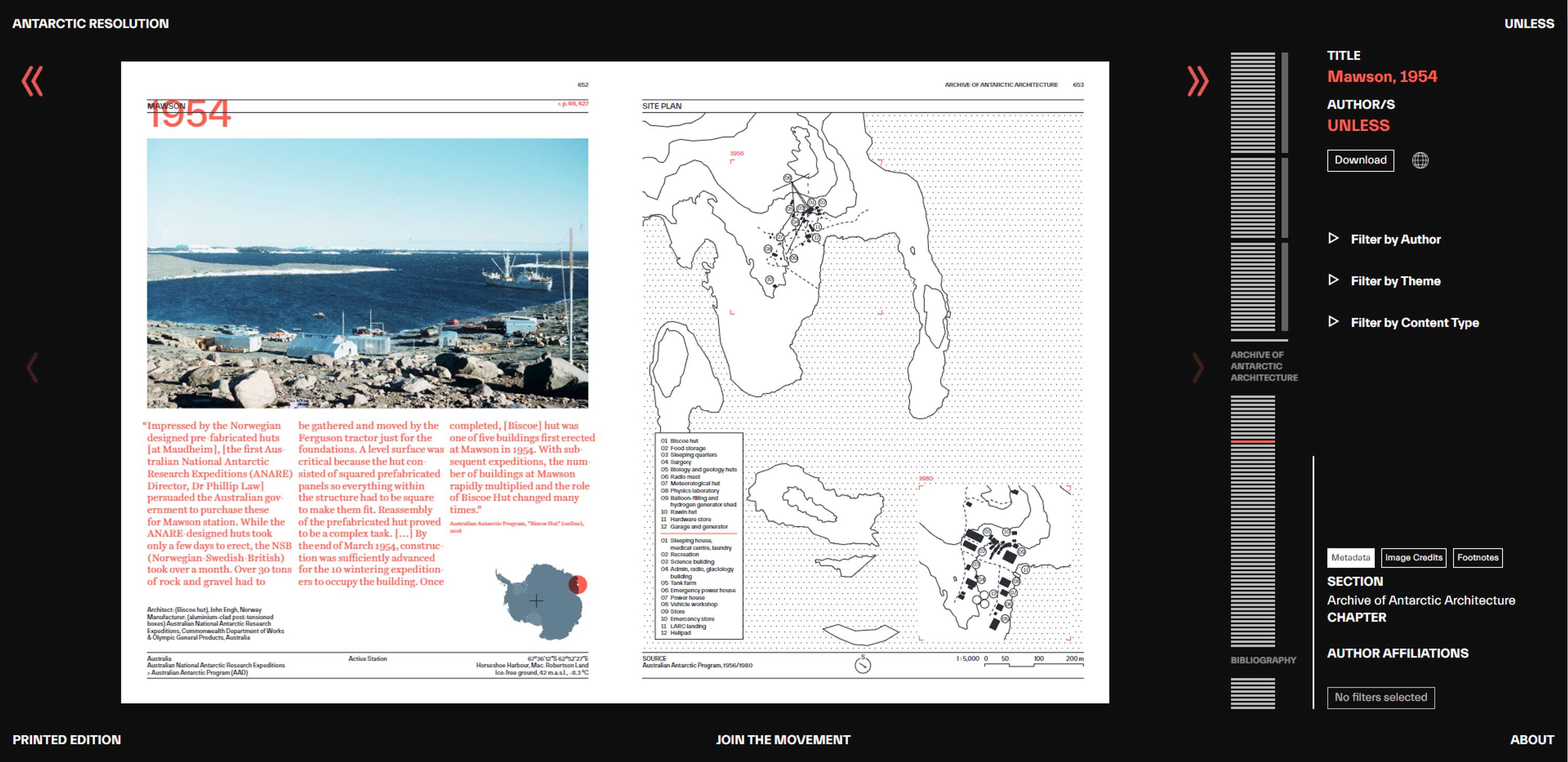 Antarctic Resolution - Research Web Platform by Bethany Edgoose
