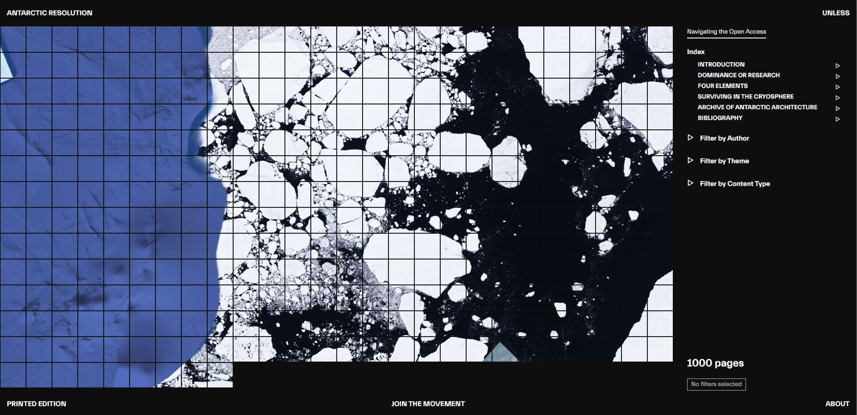 Antarctic Resolution - Research Web Platform by Bethany Edgoose