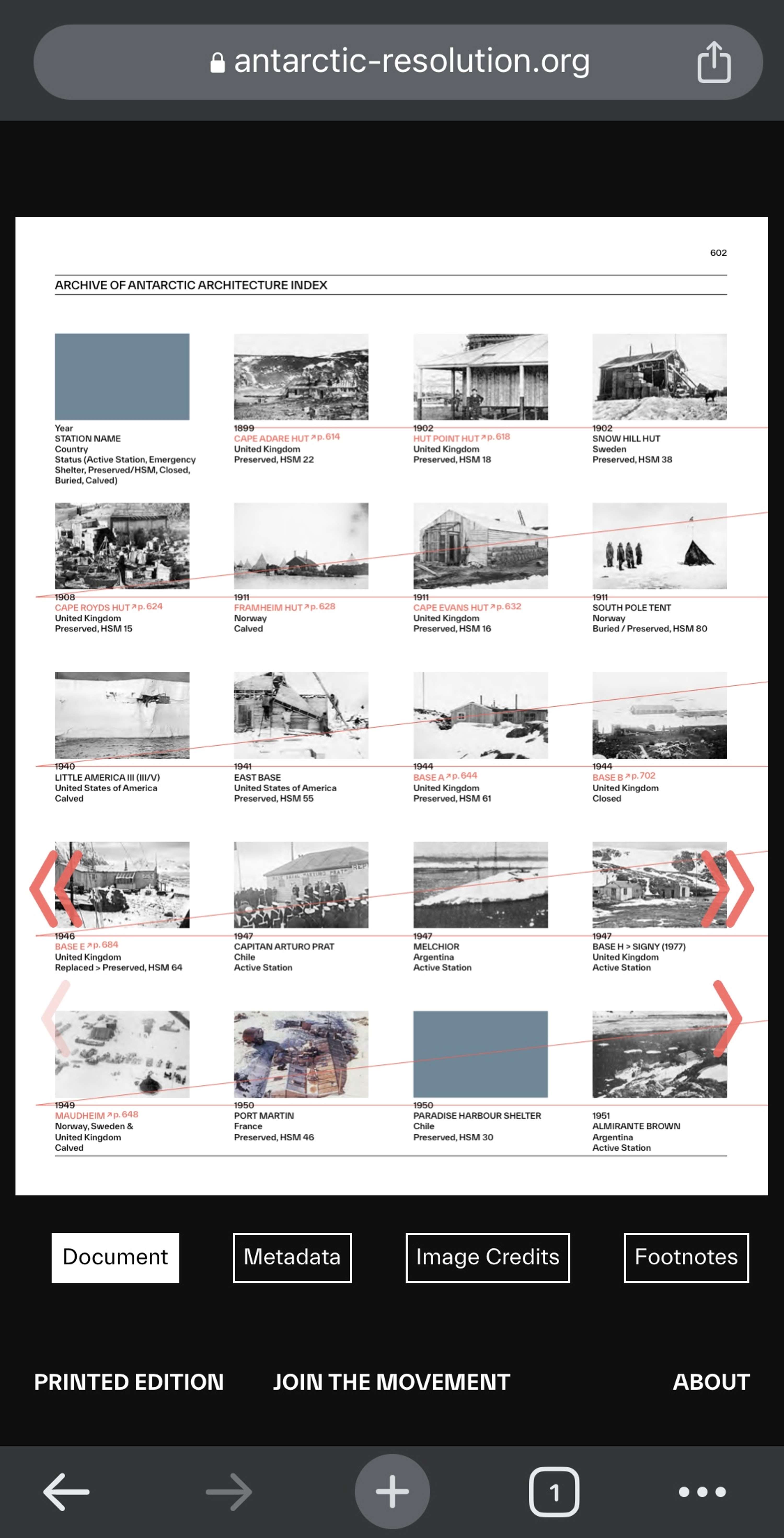Antarctic Resolution - Research Web Platform by Bethany Edgoose