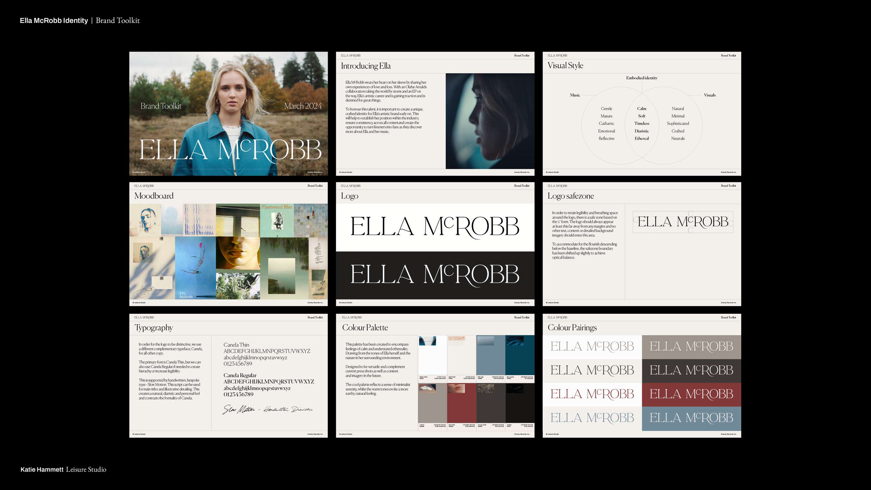 Ella McRobb - Visual Identity by Katie Hammett