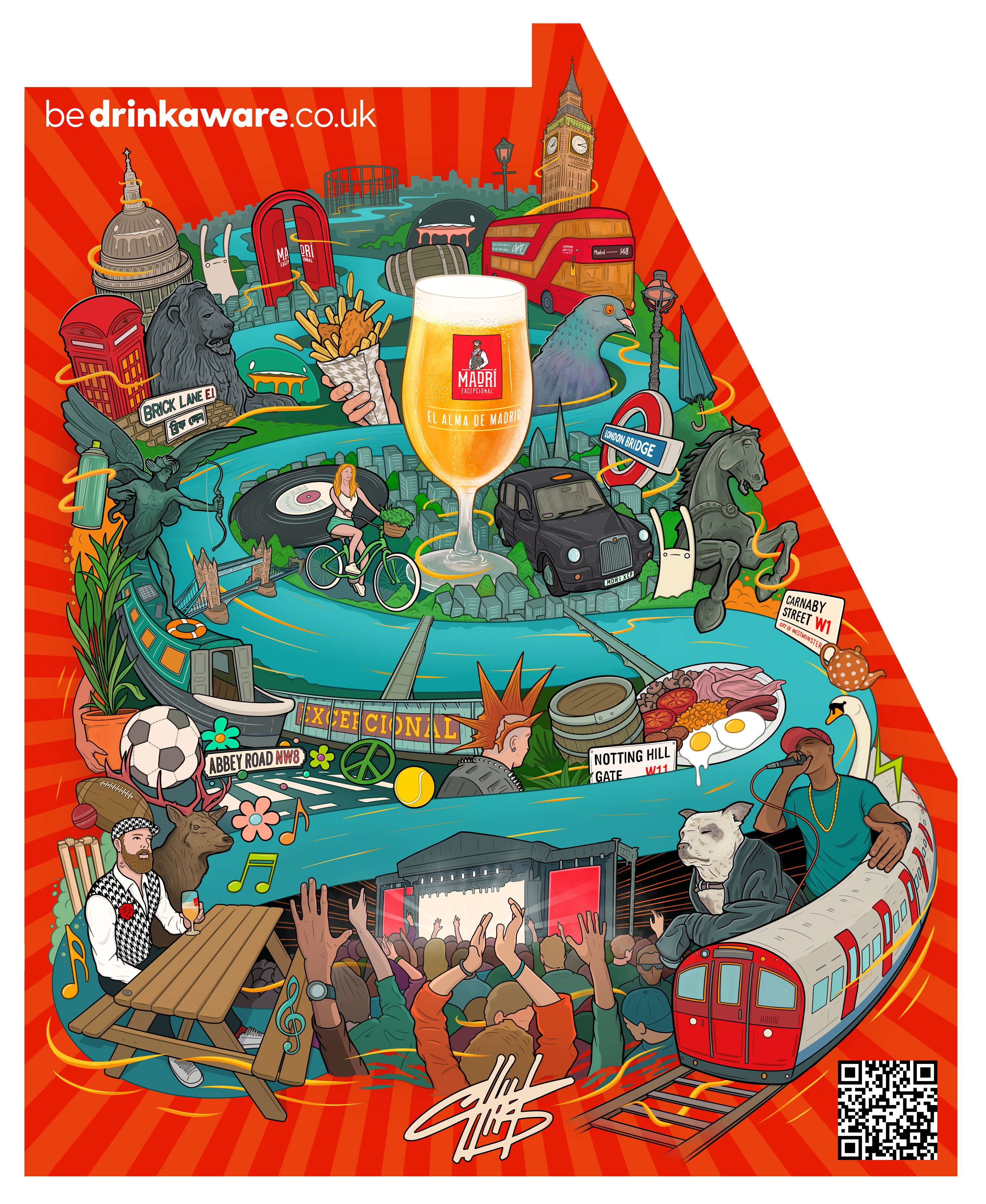 Madri Excepcional Mural by James Chuter
