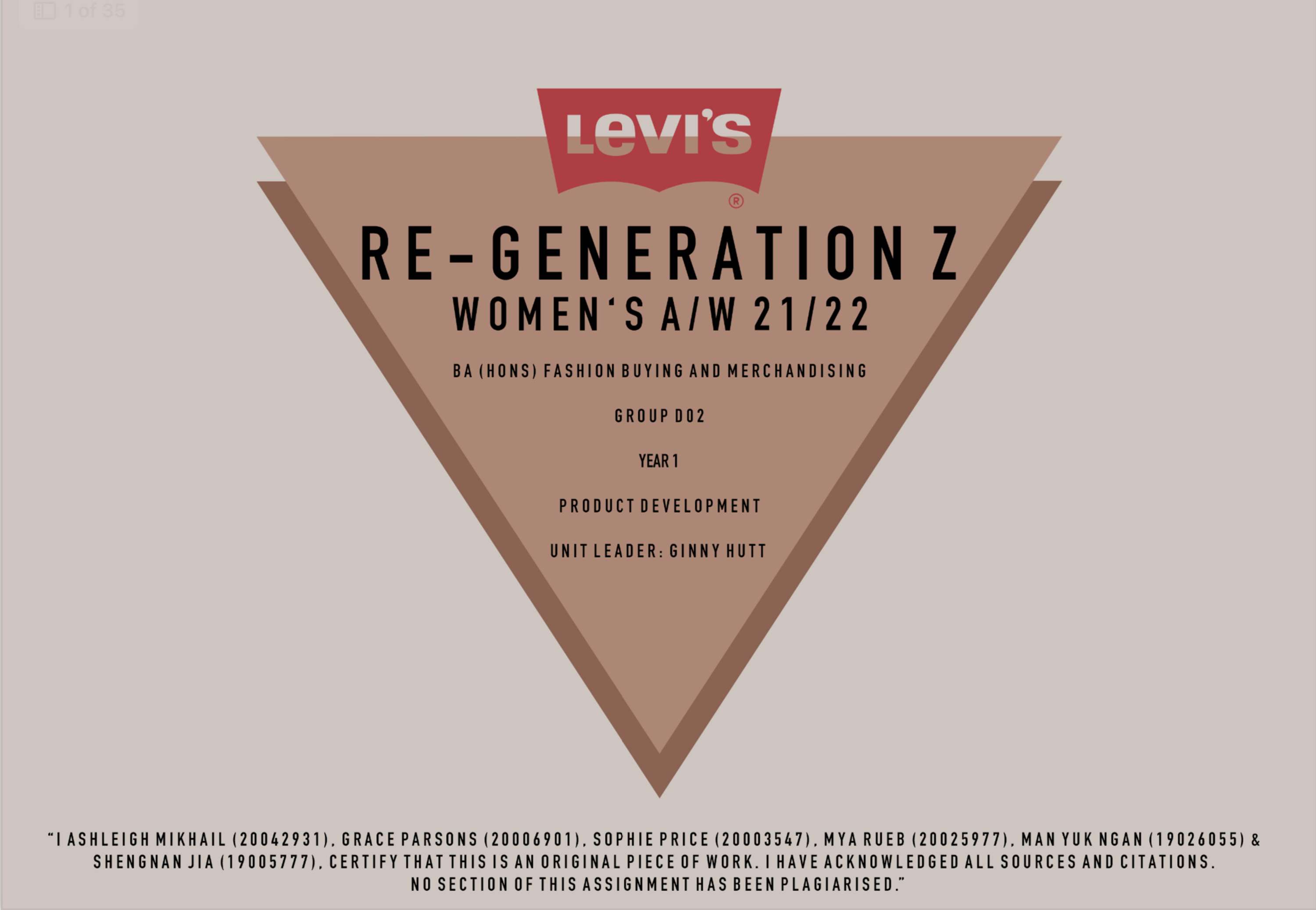 Re-Generation Z Levi’s Haus Project by Ashleigh Mikhail