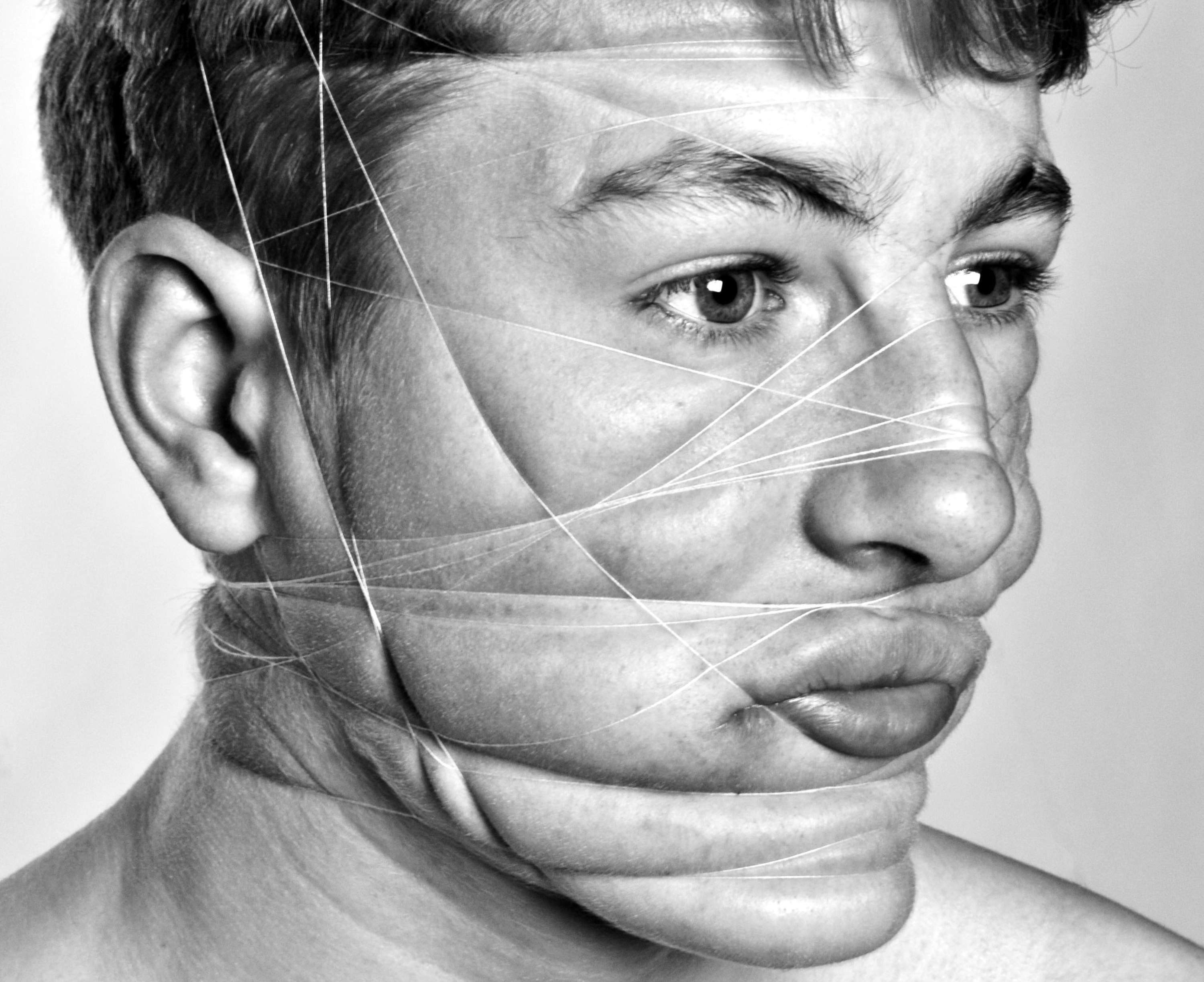 obscuring the human face the dots