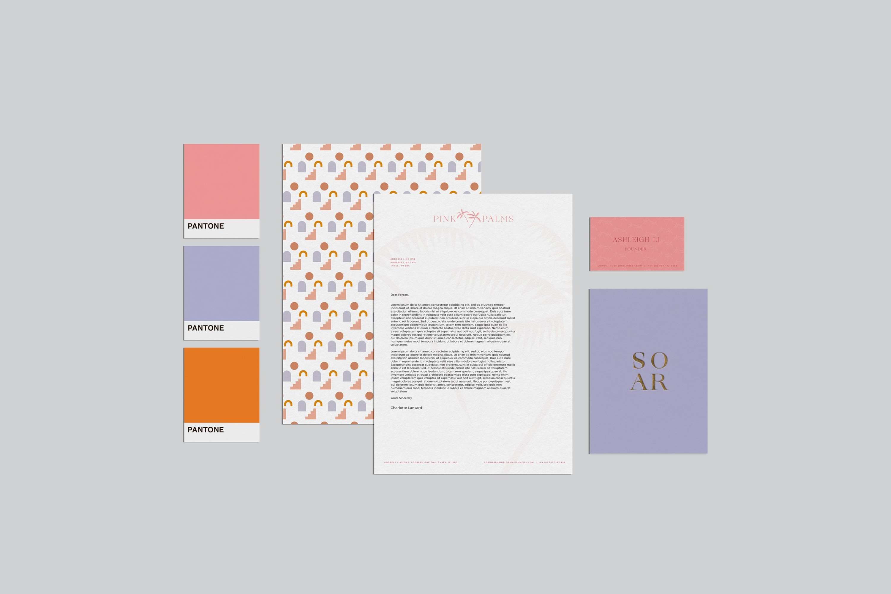 Pink Palms by Soley Creative Limited