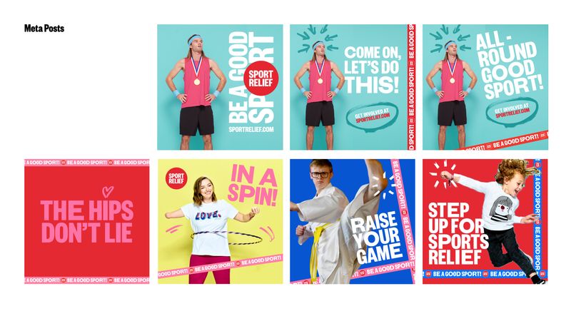 Sport Relief 2024 Branding by Lauren Stephenson