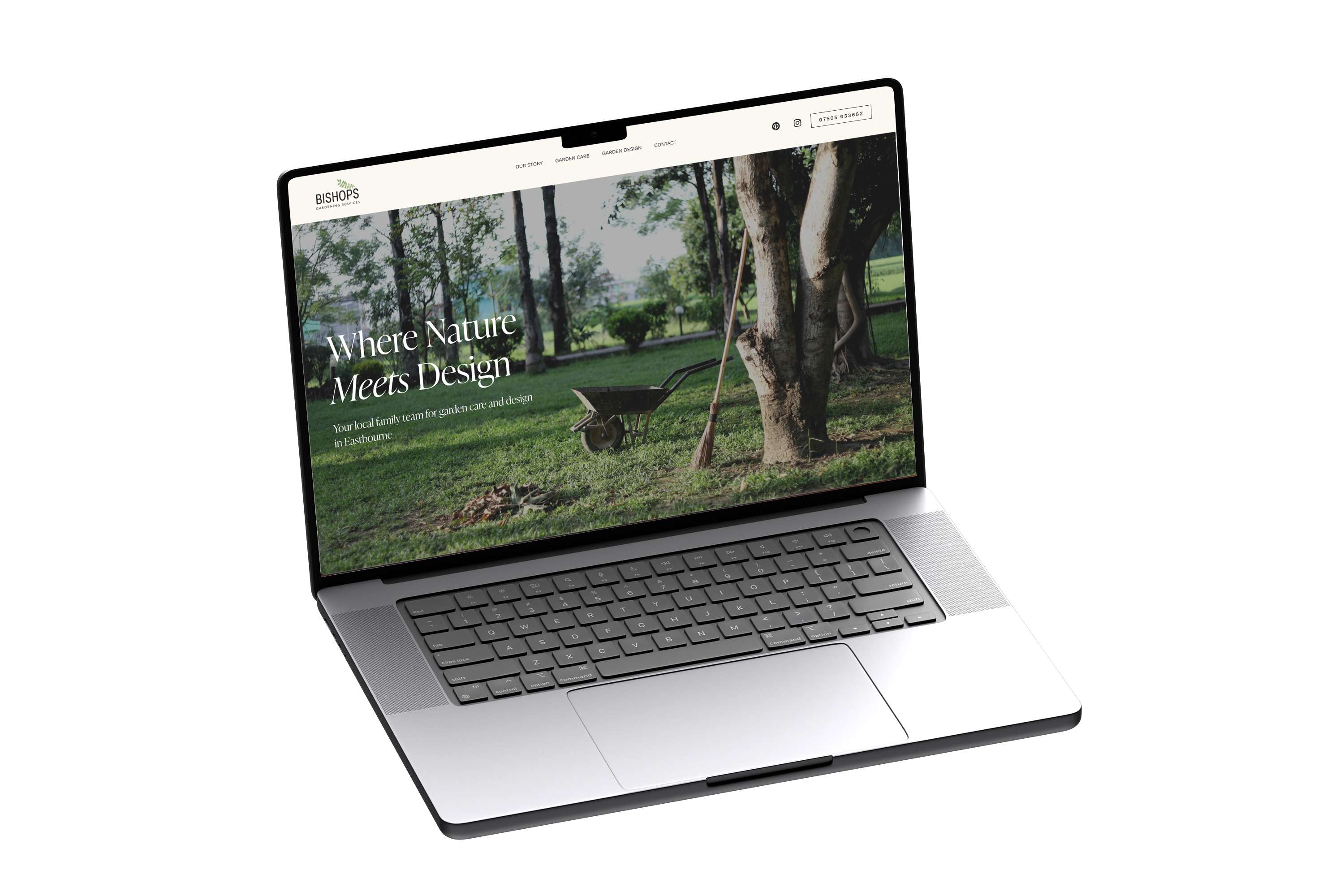 BISHOPS GARDENING SERVICES - Web Design Project by Joshua Hester
