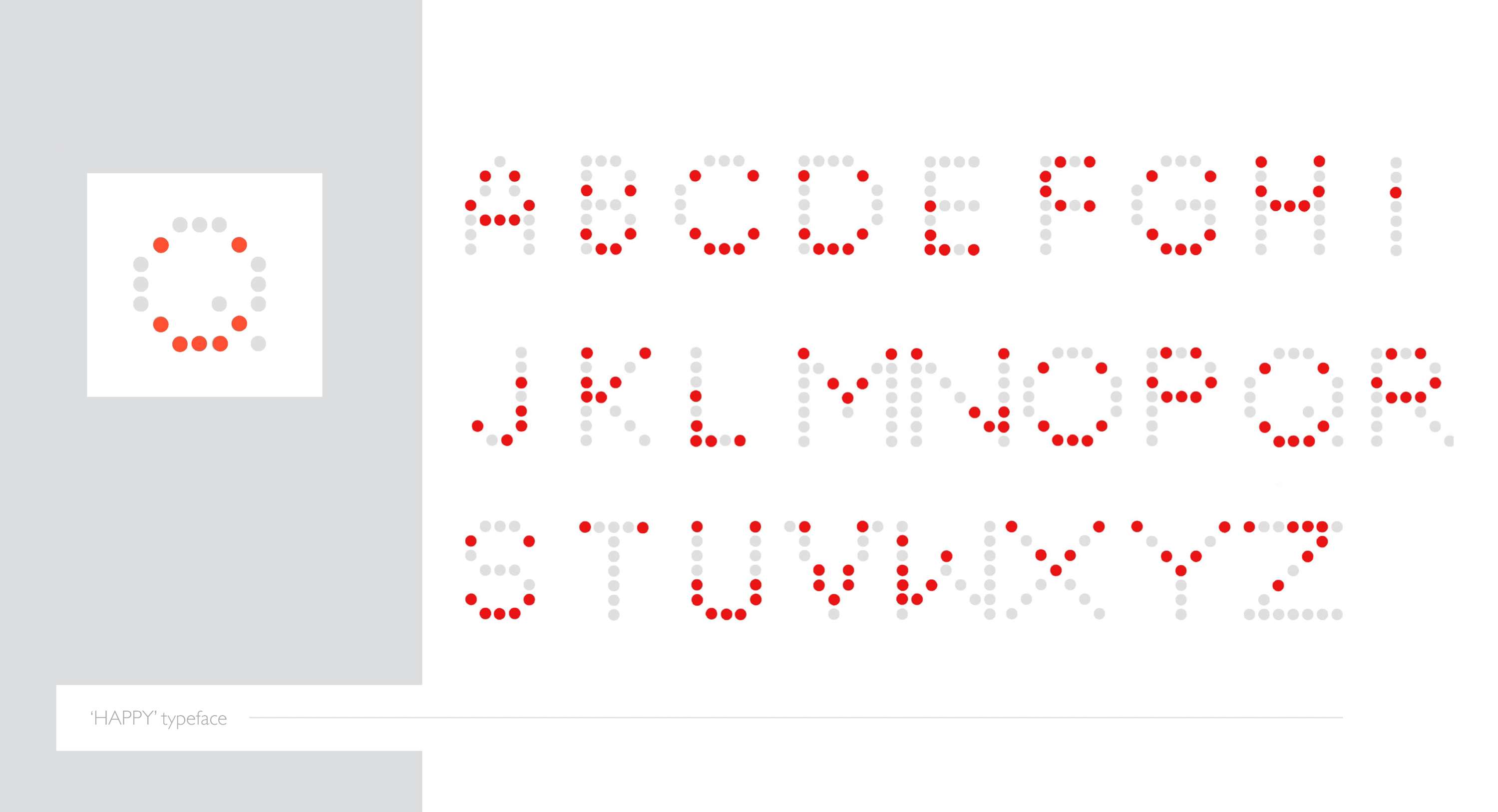 HAPPY Typeface by Beth Xia