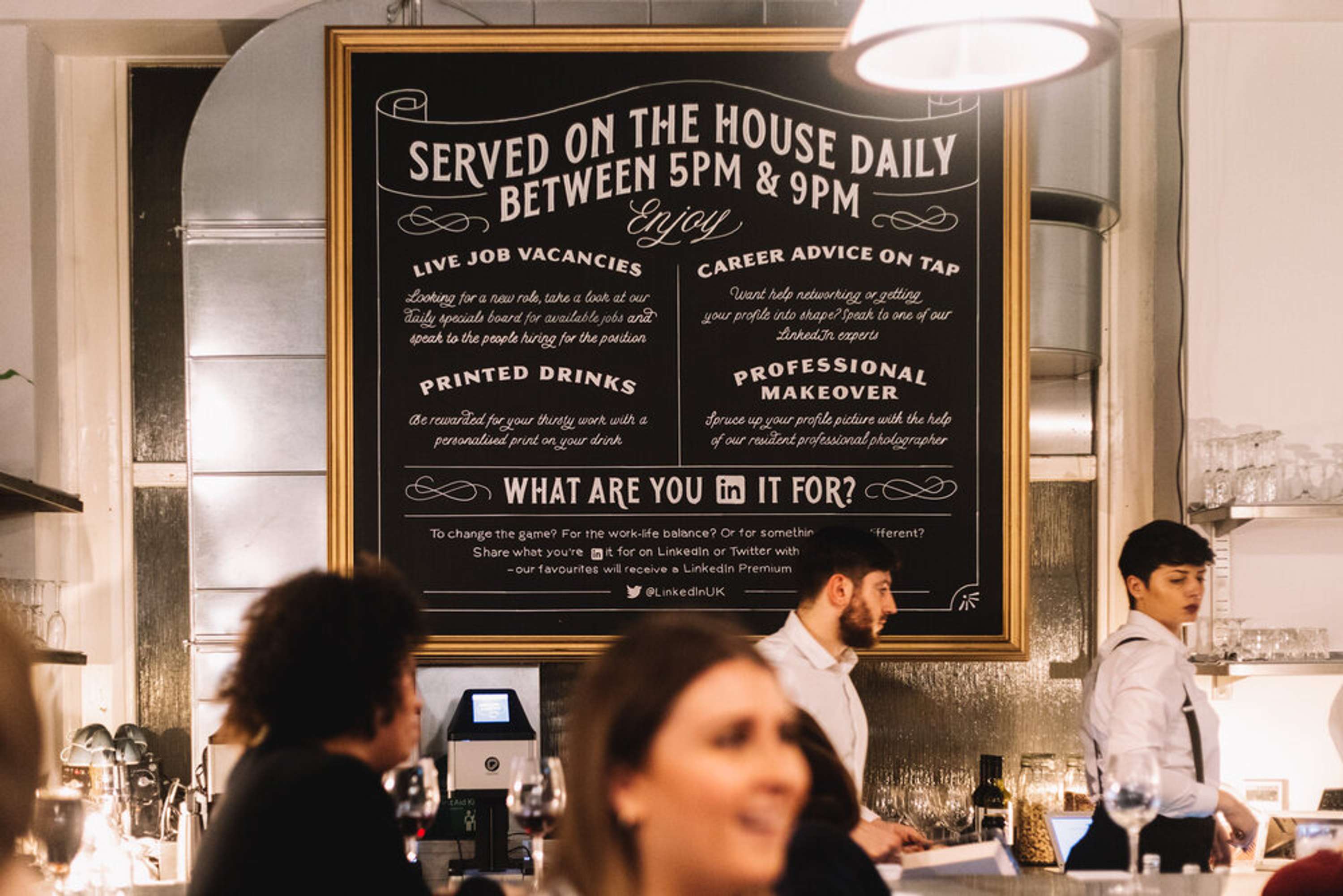 Linkedin pop-up pub: 'The LinkedInn' by Rebecca Freemantle