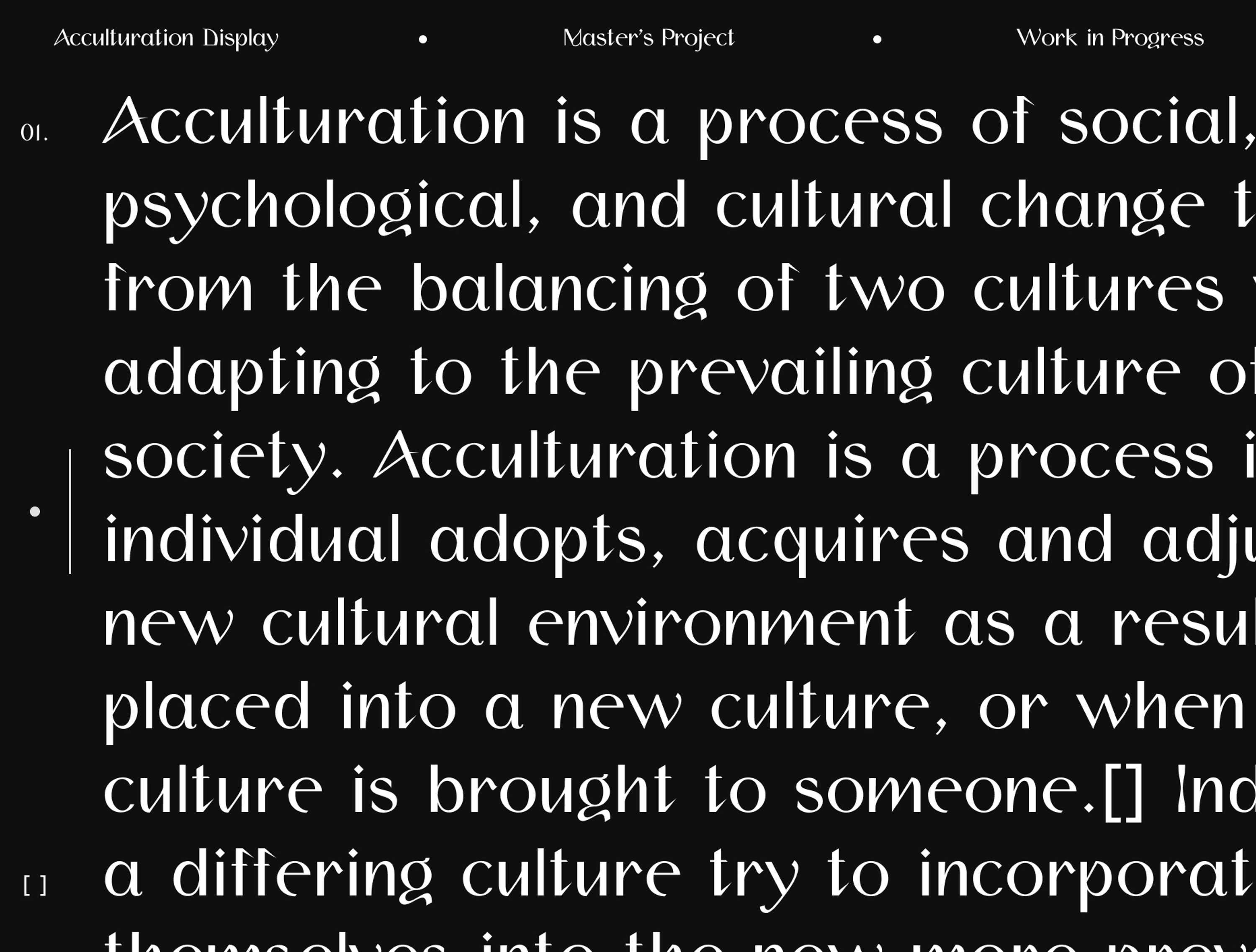 ACCULTURATION DISPLAY by Agnese Pulvirenti