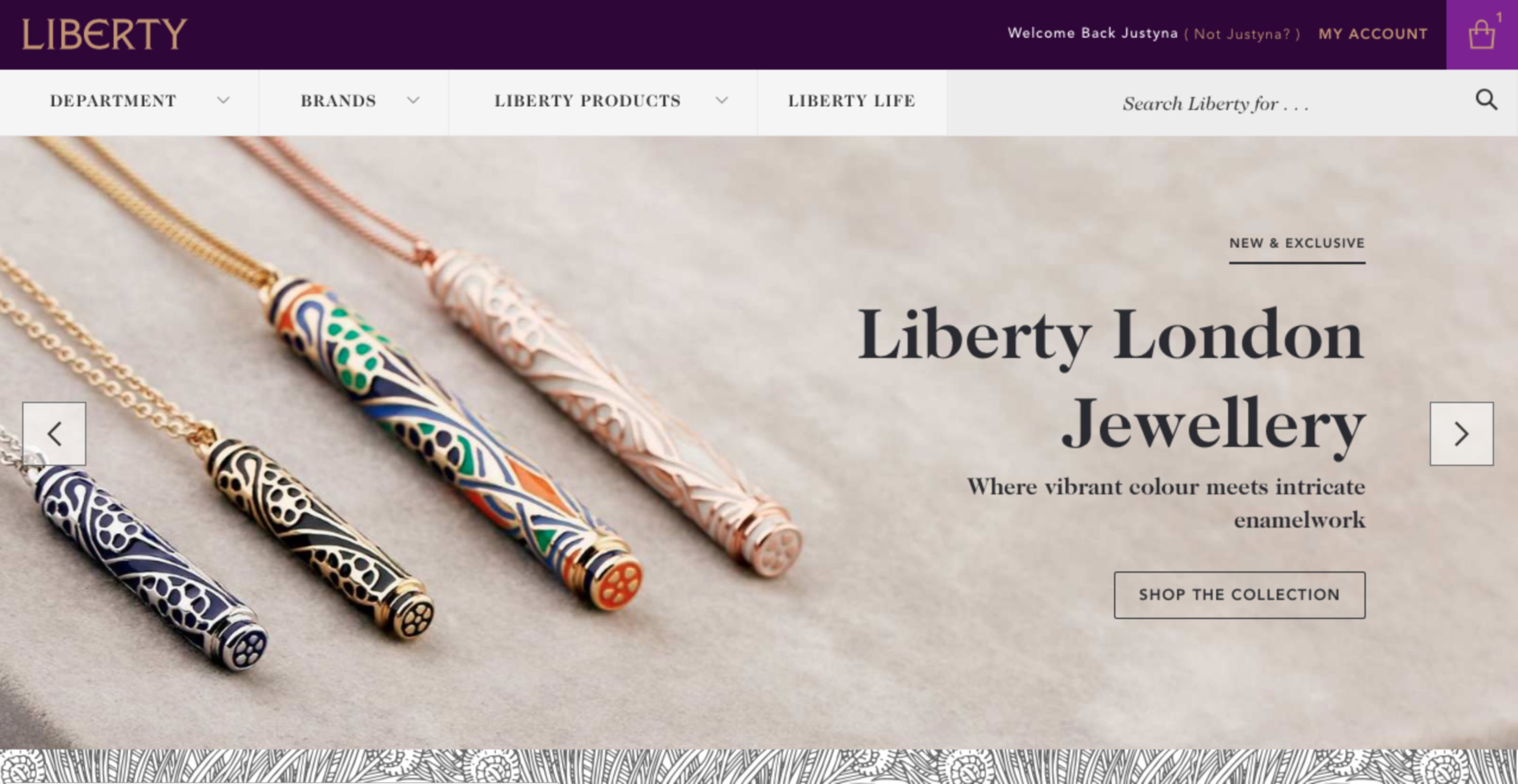 Libertylondon.com site replatforming by Justyna Orlowska