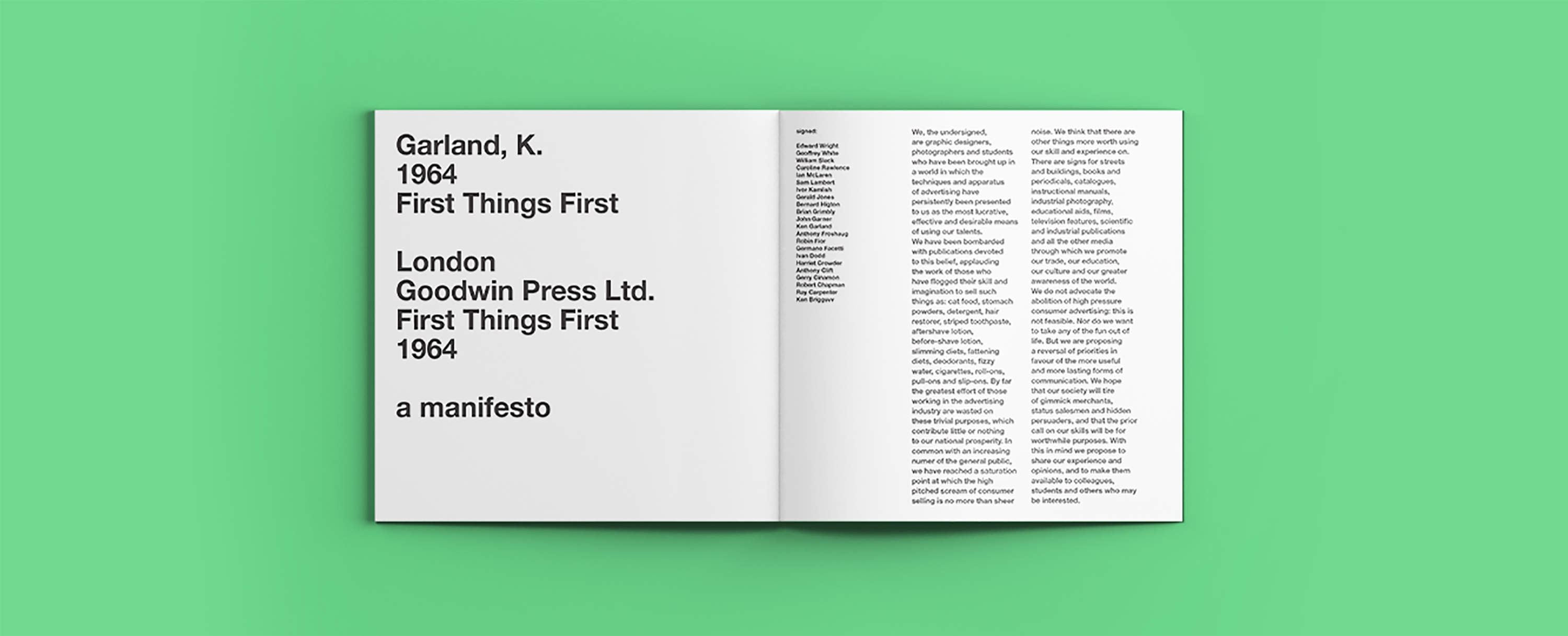 First Things First by Riccardo Carrara