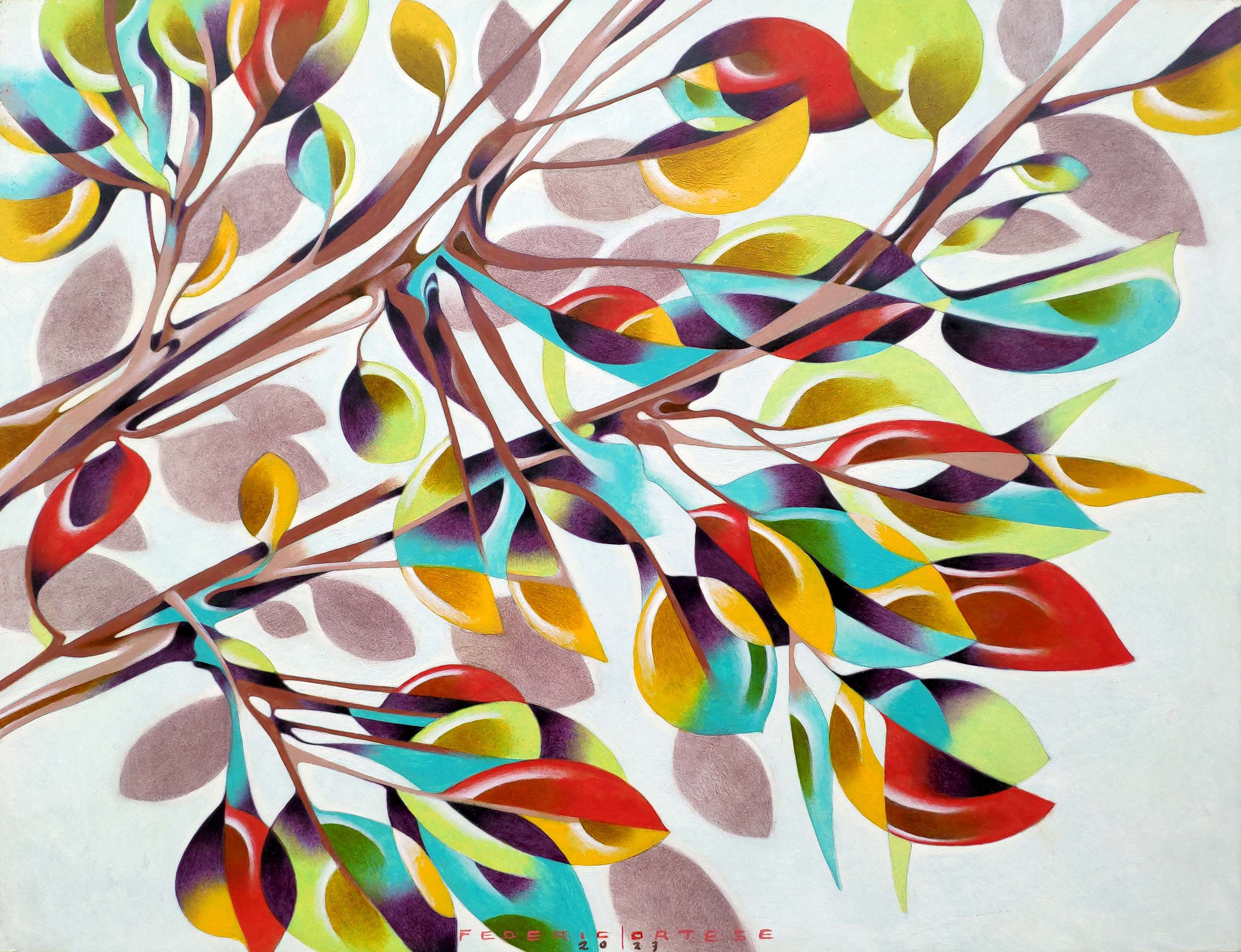 Under the shadow of a tree by federico cortese
