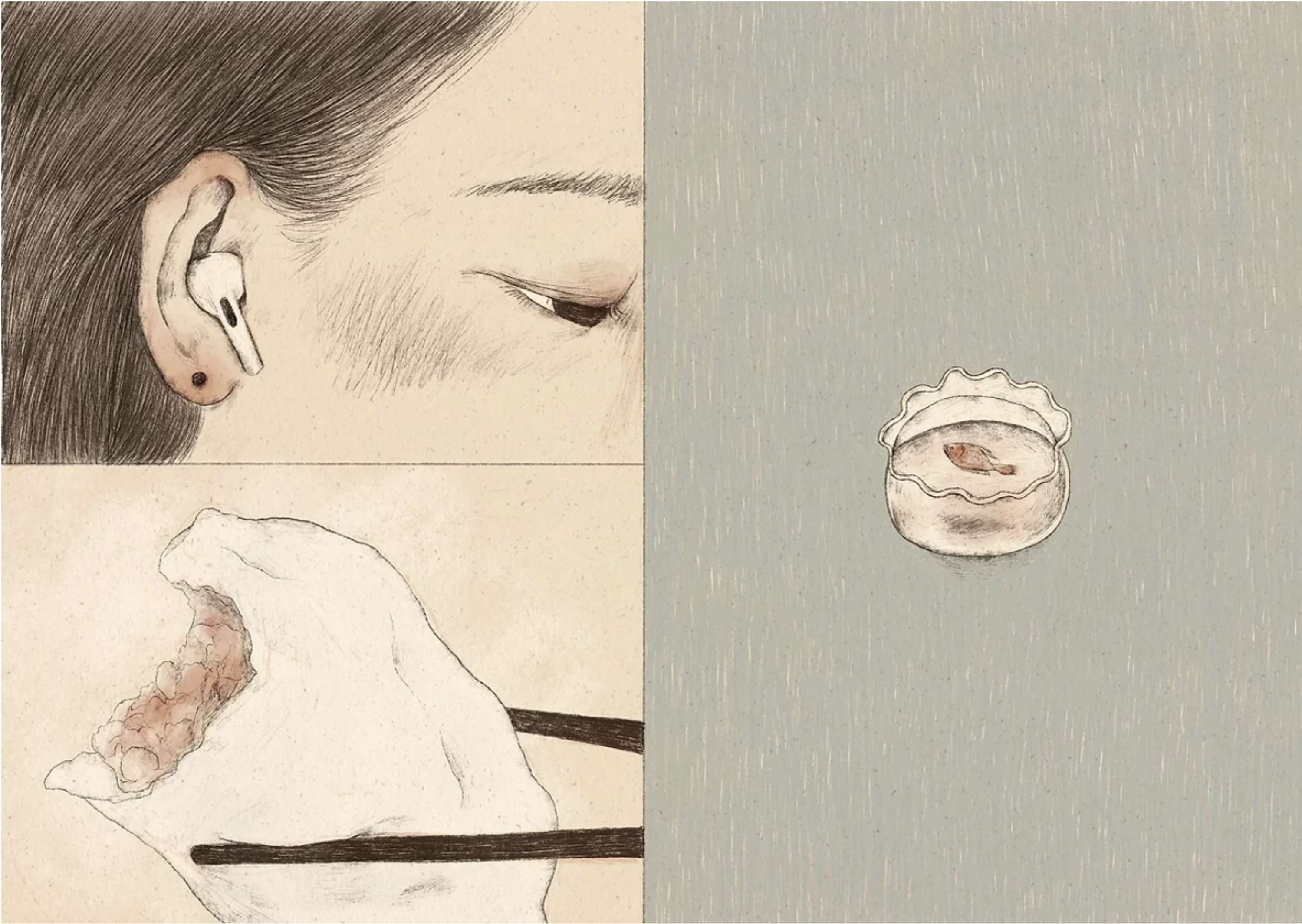 【浮沉 DRIFTING】Editorial Illustration by Shao Ni