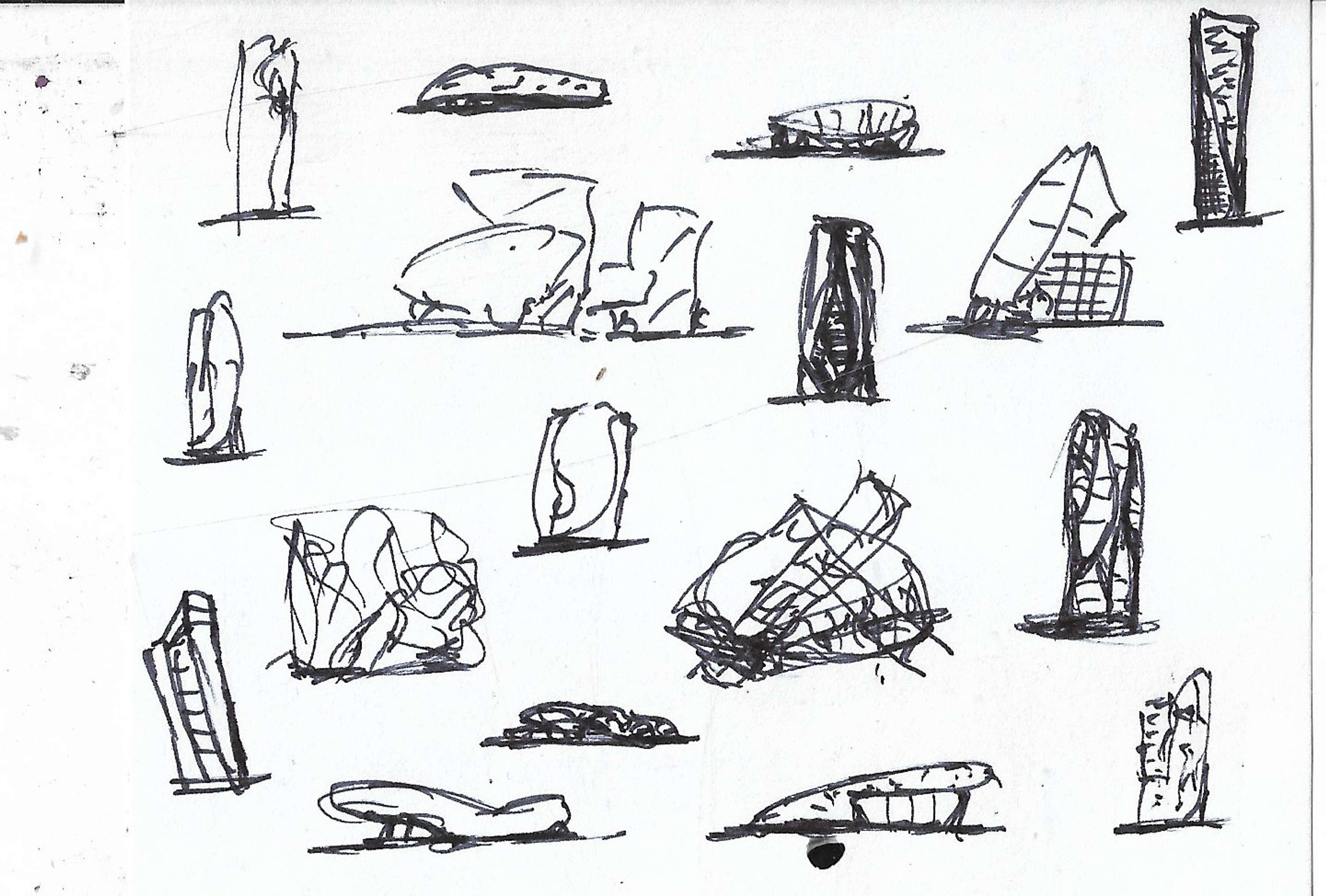 Architectural sketches - Models - Bozelos by Panagiotis Bozelos