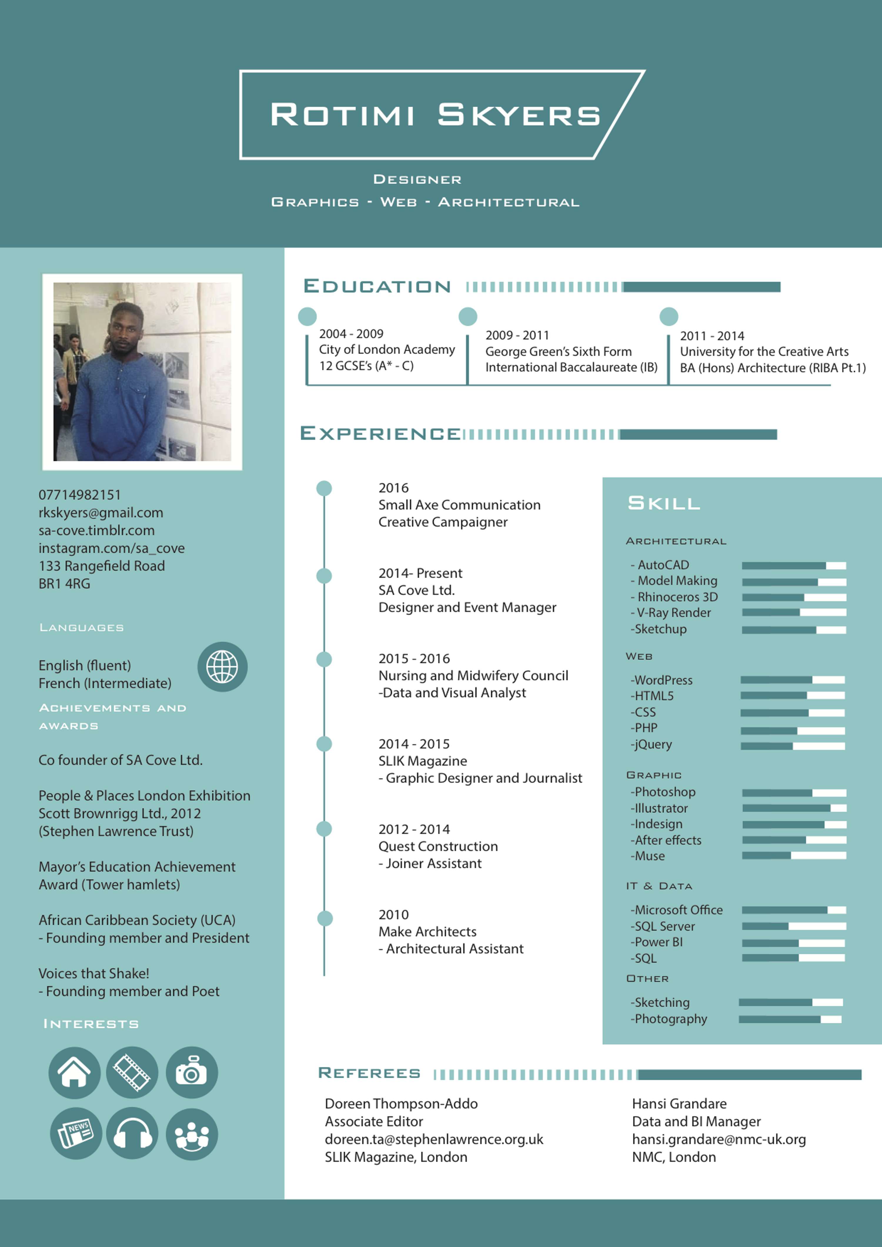 My CV by Rotimi Skyers