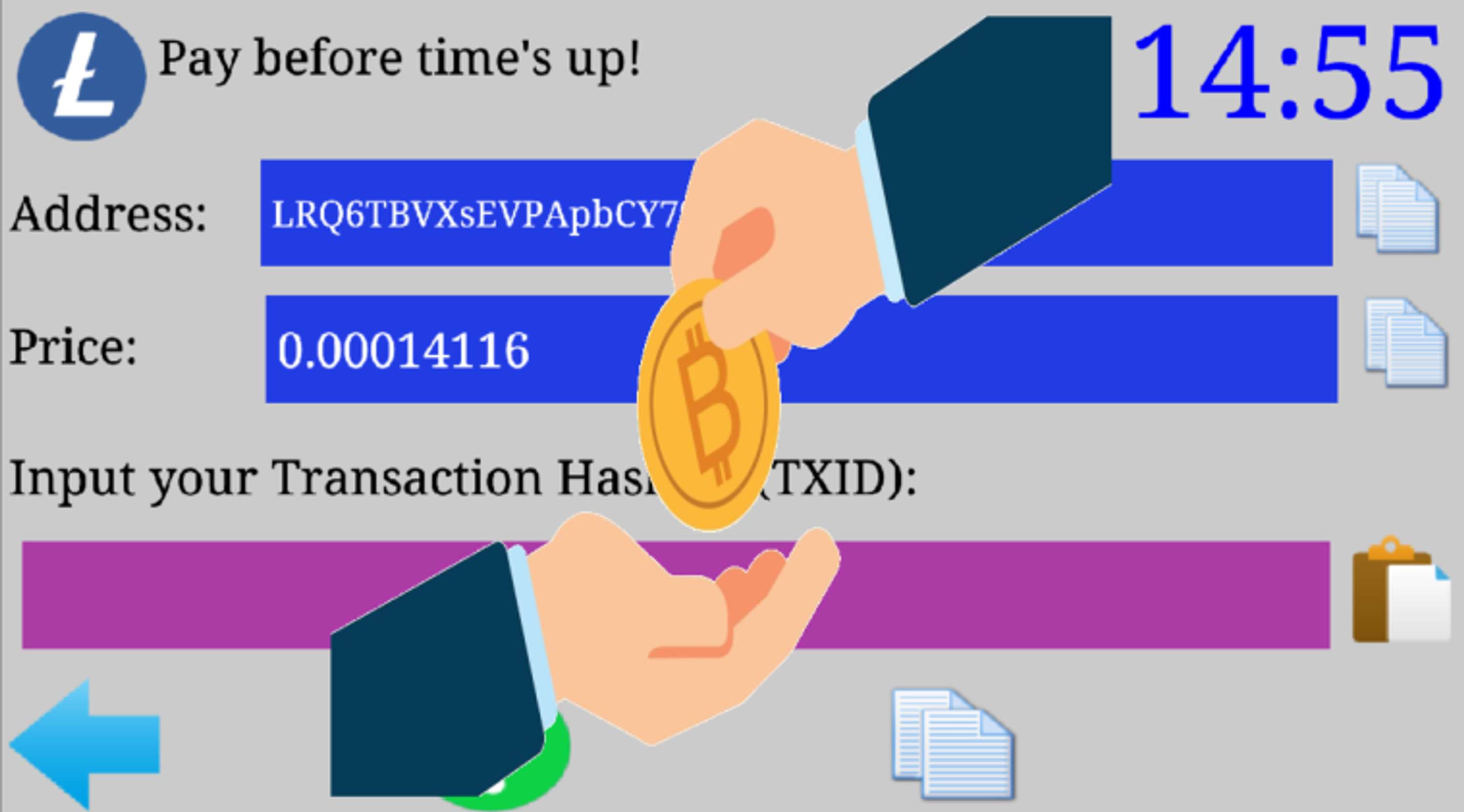 Source code of In-app purchasing by cryptocurrency by Shahab Baradaran Dilmaghani
