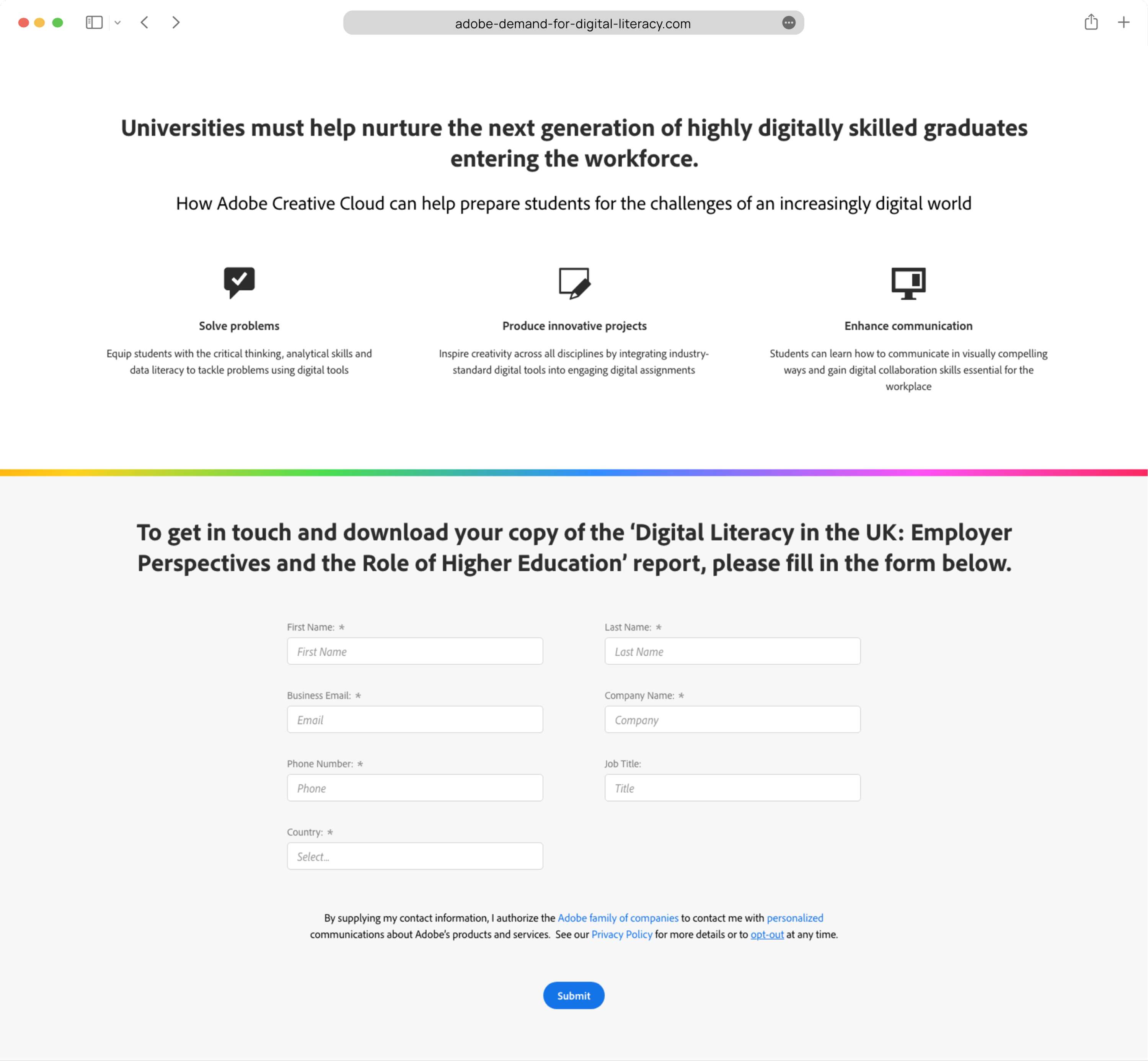 Adobe: Campaign & Web Design by Robert Chitty
