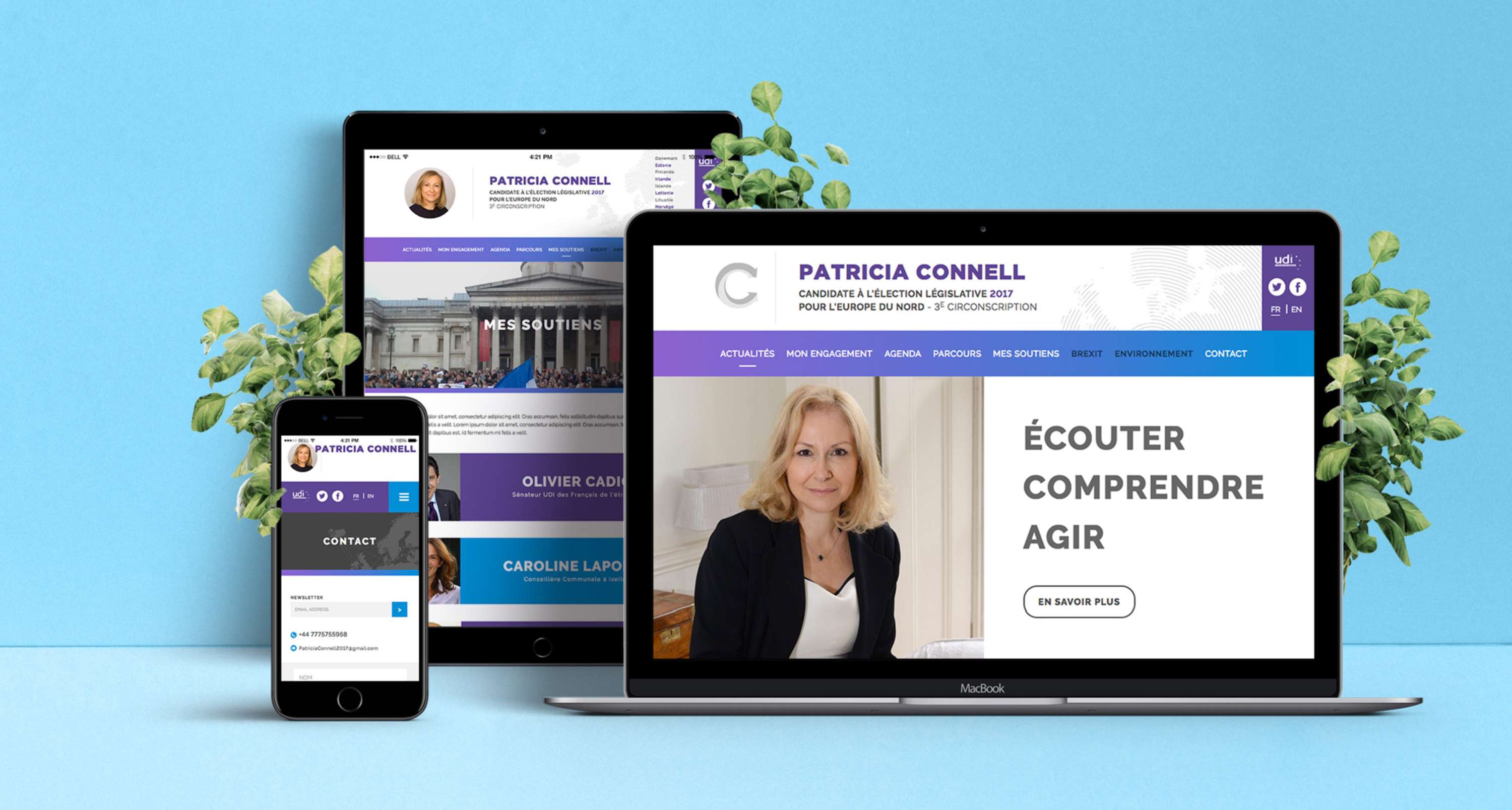 Patricia Connell  - Branding / Responsive Webdesing by Antoine Marinot