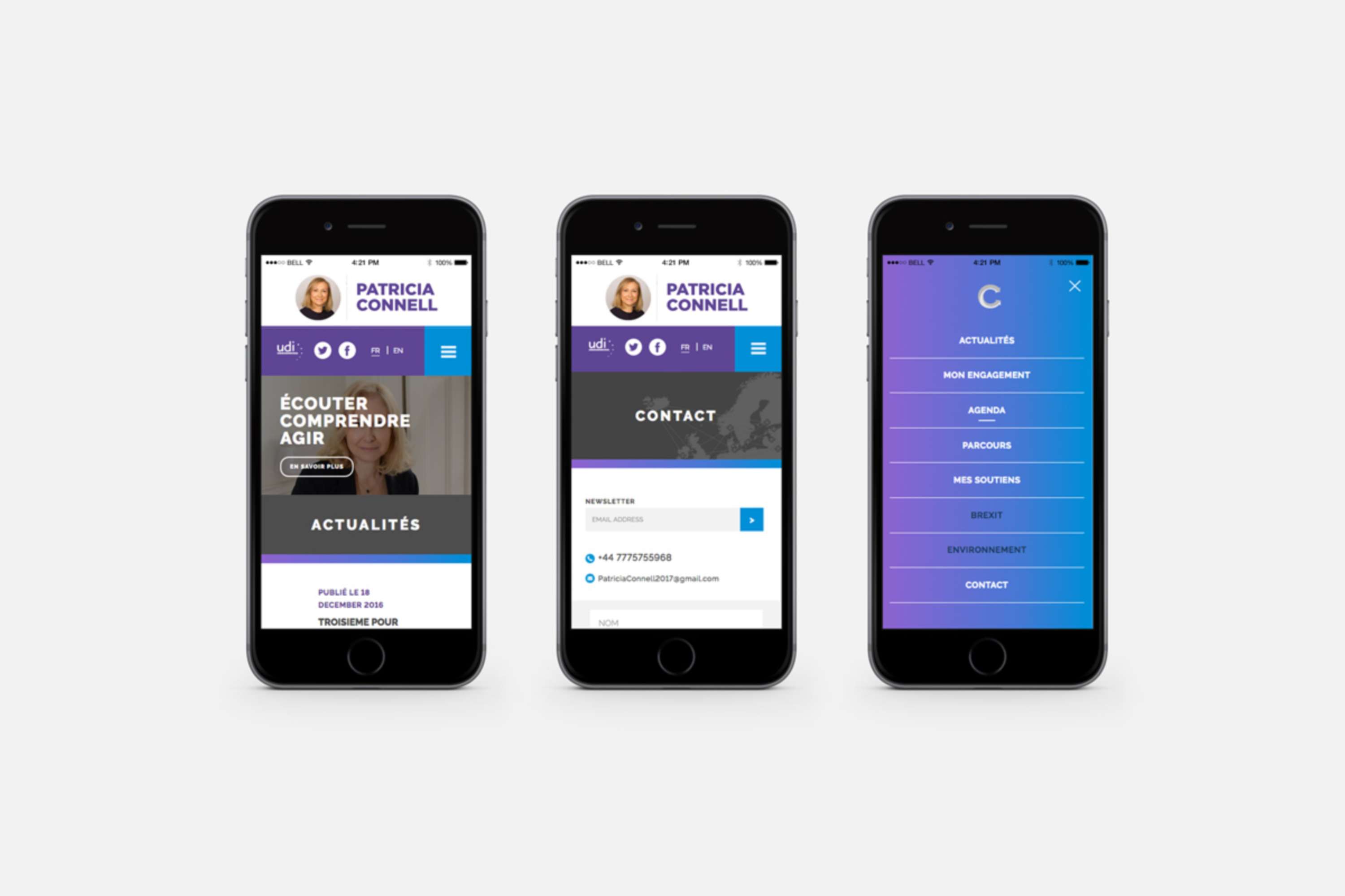 Patricia Connell  - Branding / Responsive Webdesing by Antoine Marinot