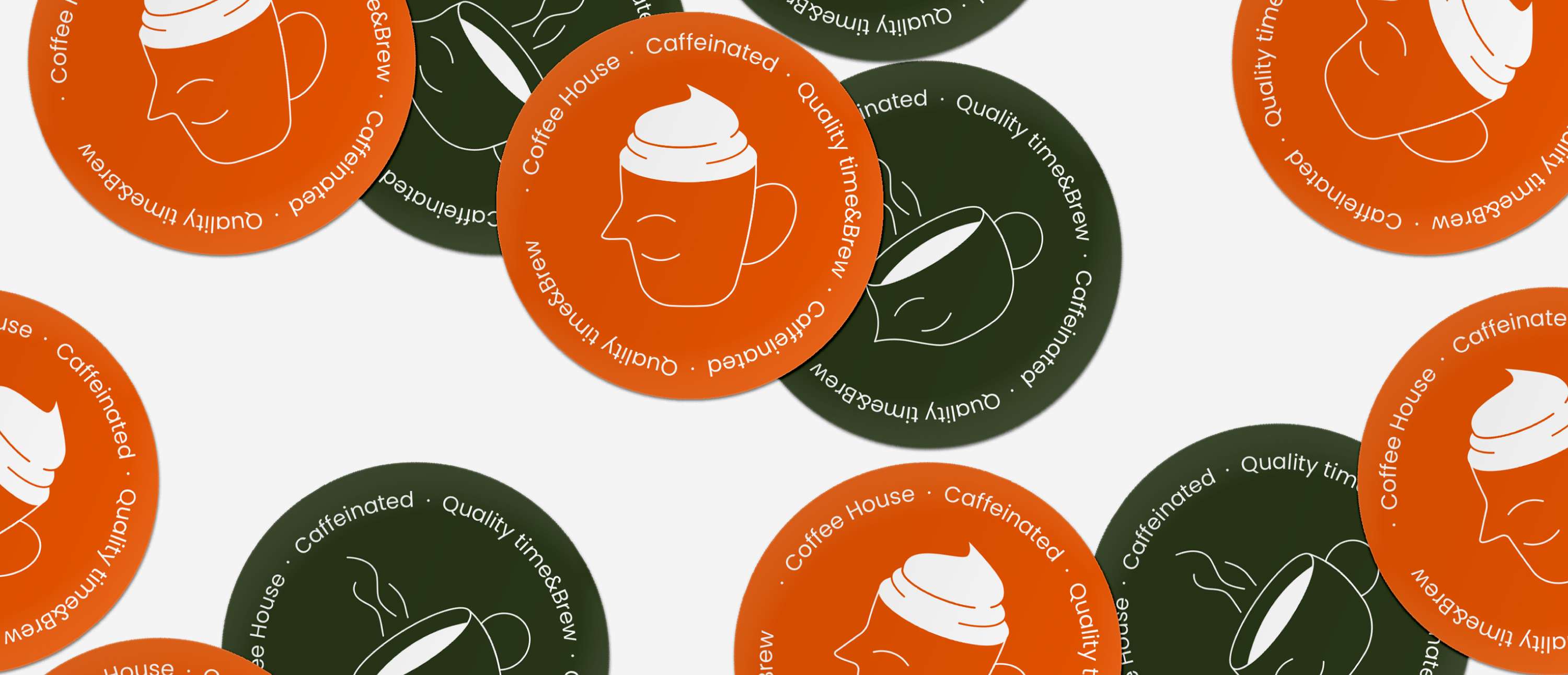 Caffeinated Cafe Branding by Yazan Dabbas