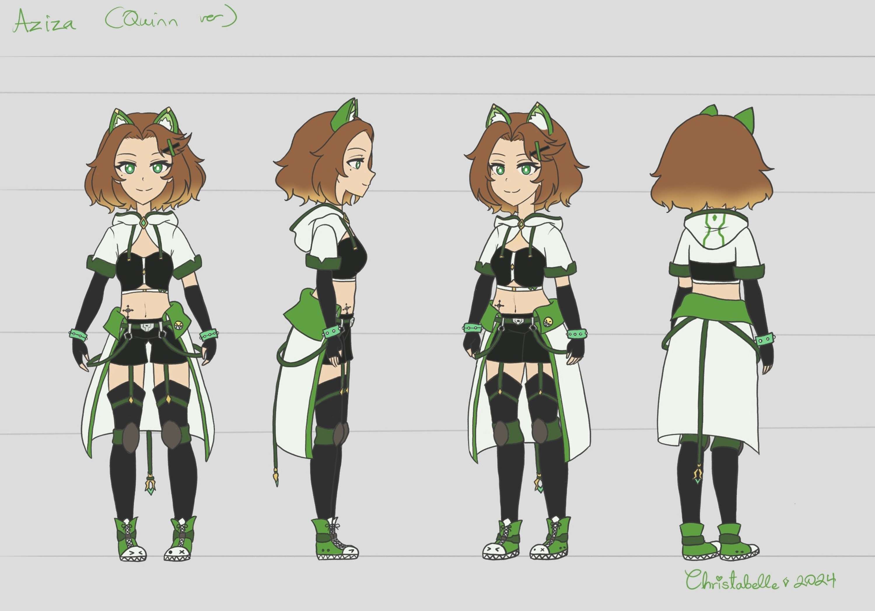 Children of Aether Character Concept Sheets by Christabel Elulade