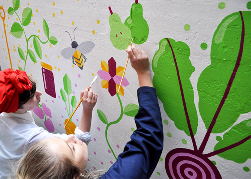Made in Hackney Mural by Victoria McGinness