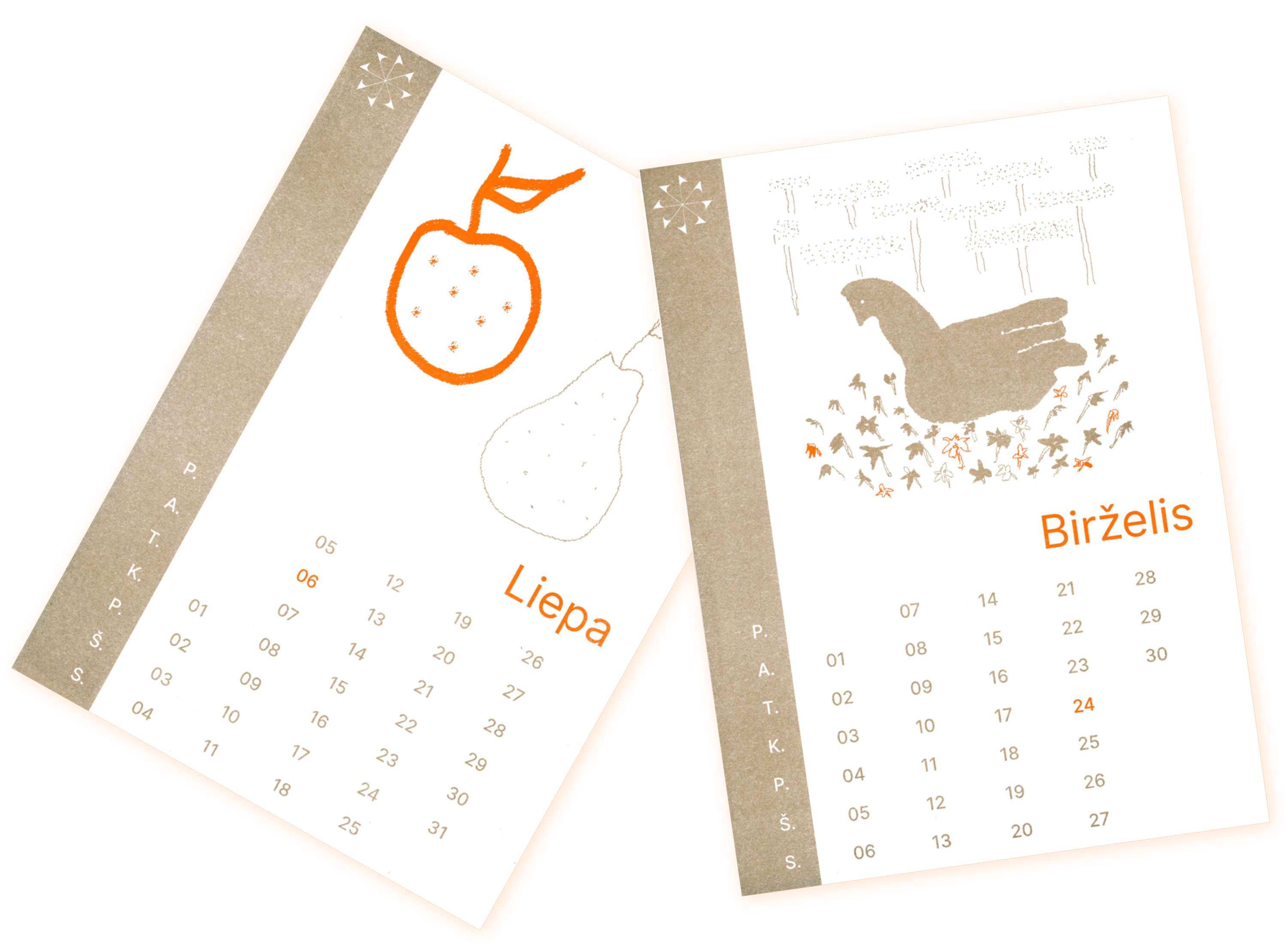 Calendar by Laime Lukosiunaite
