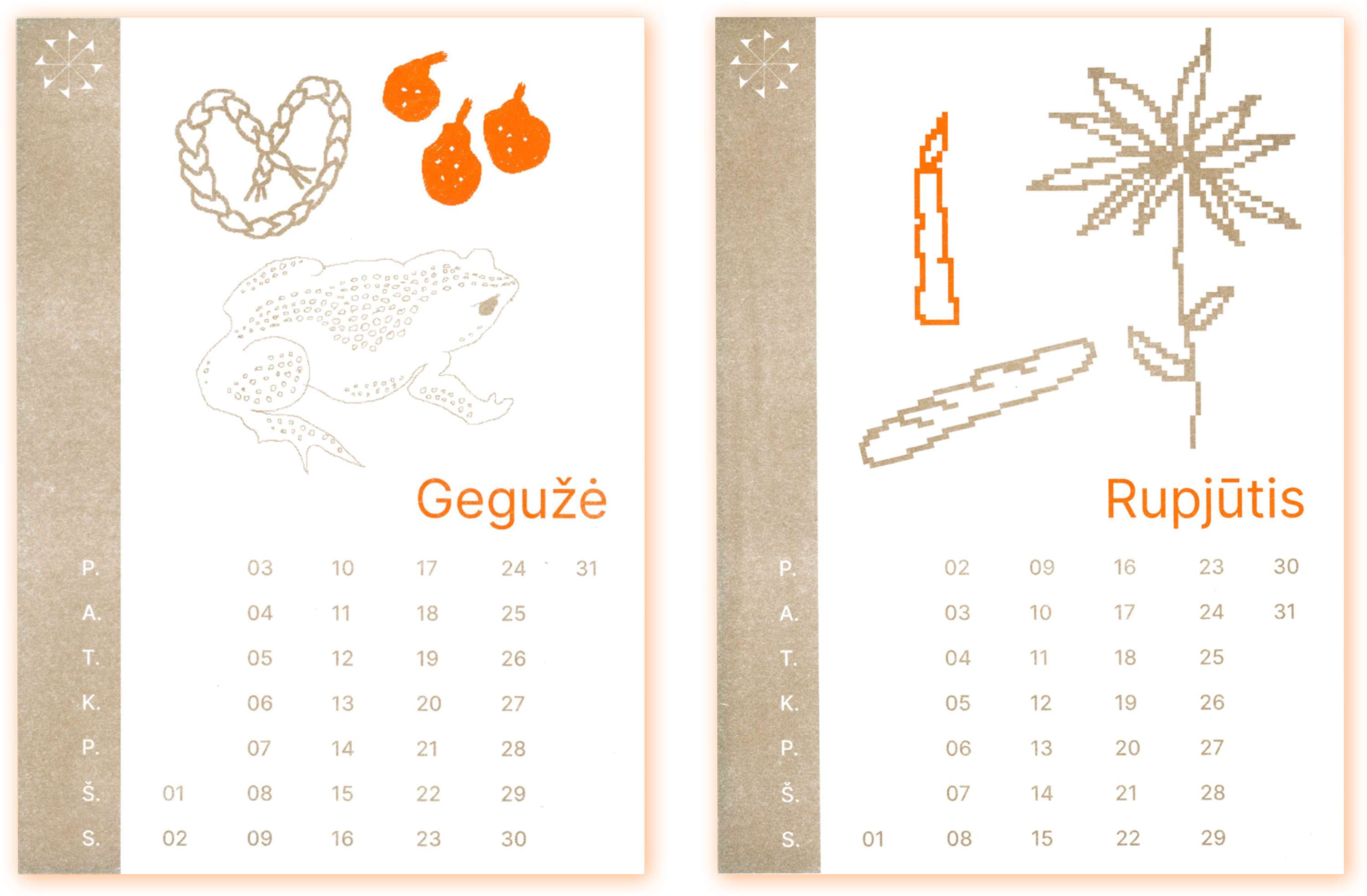 Calendar by Laime Lukosiunaite