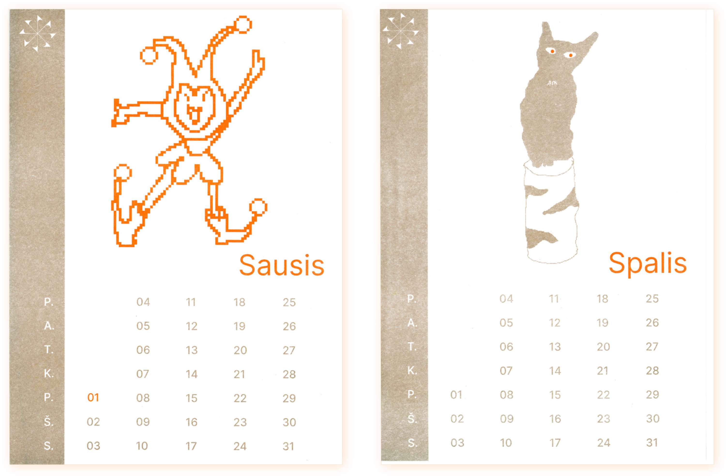 Calendar by Laime Lukosiunaite
