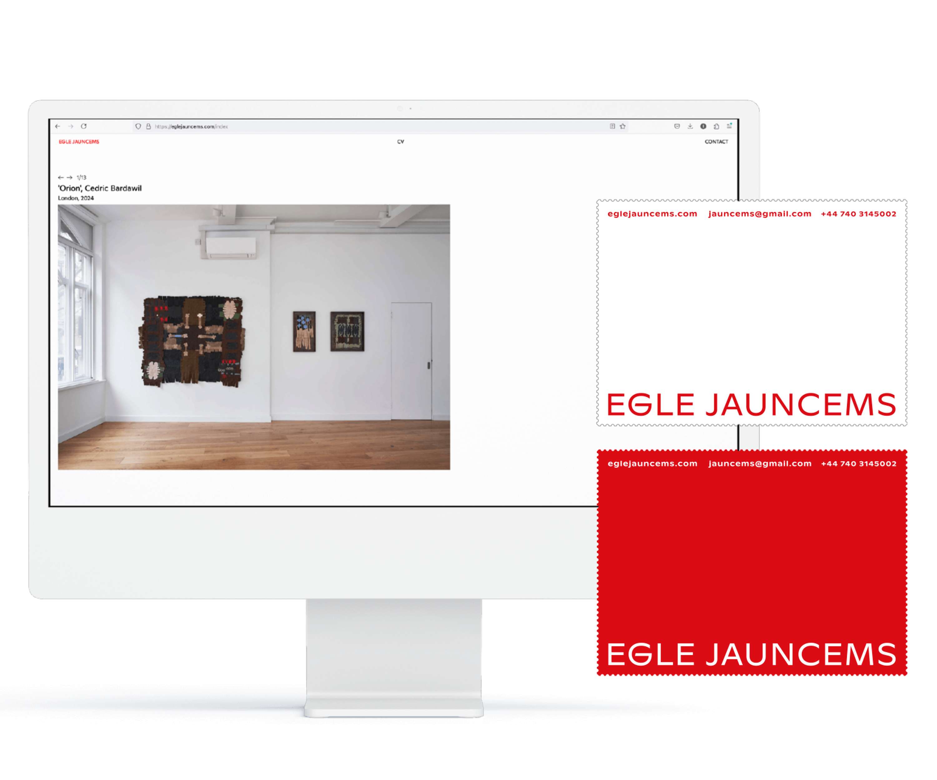 Eglė Jauncems Website by Laime Lukosiunaite